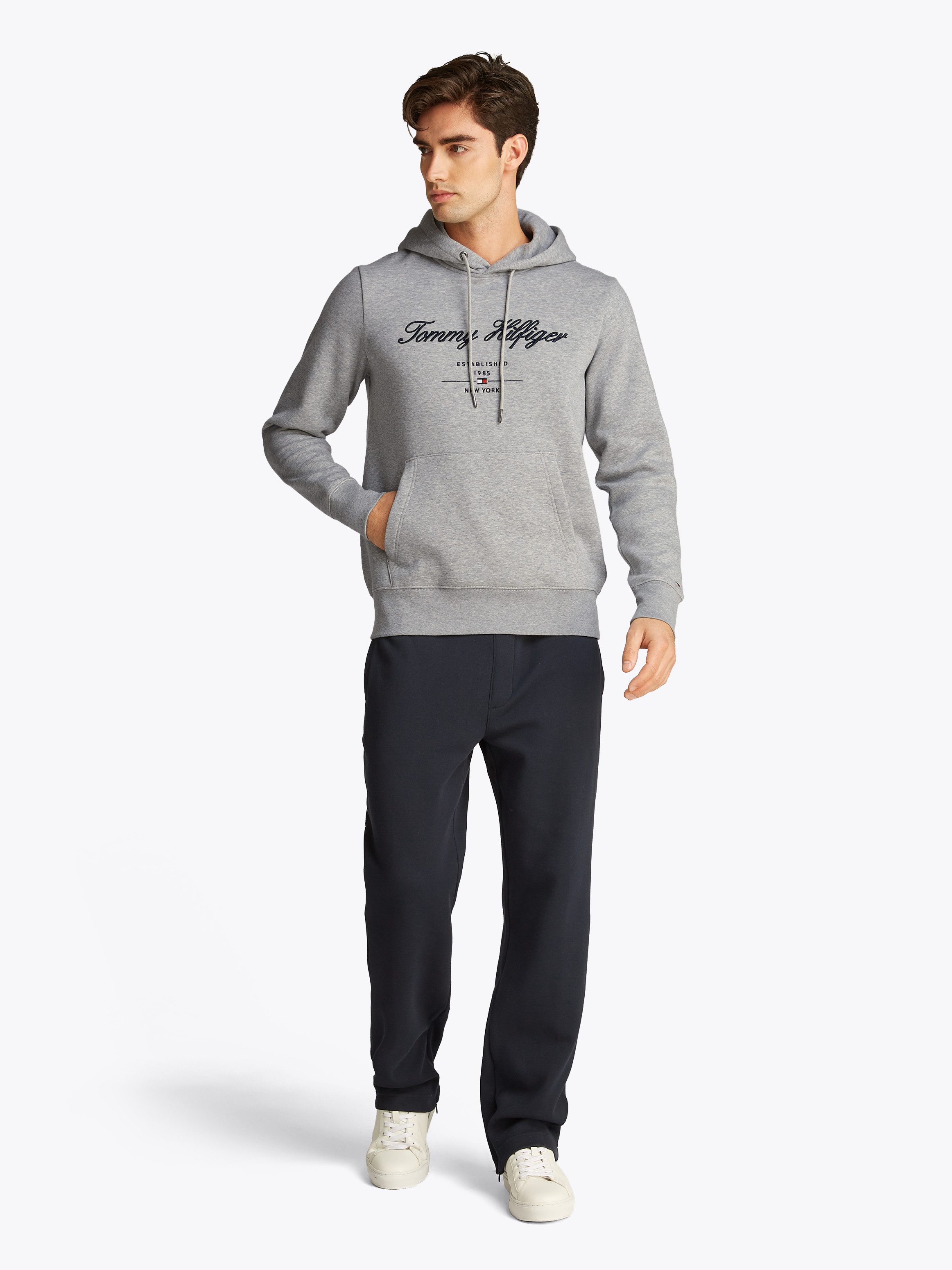 Tommy Hilfiger Hoodie SCRIPT LOGO HOODY met opgestikt logo