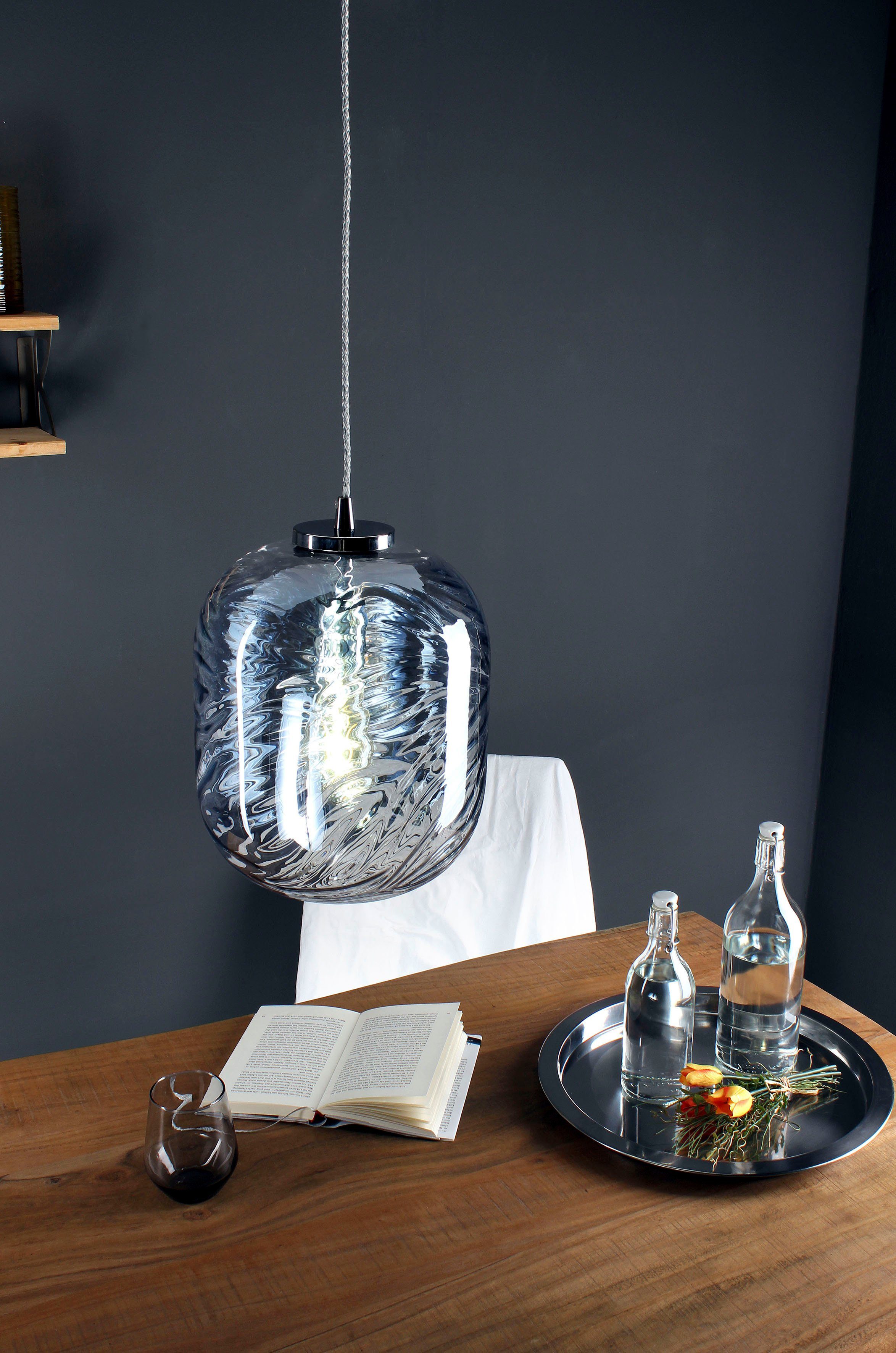 ECO-LIGHT Hanglamp Nereide hoogwaardig glas (1 stuk)