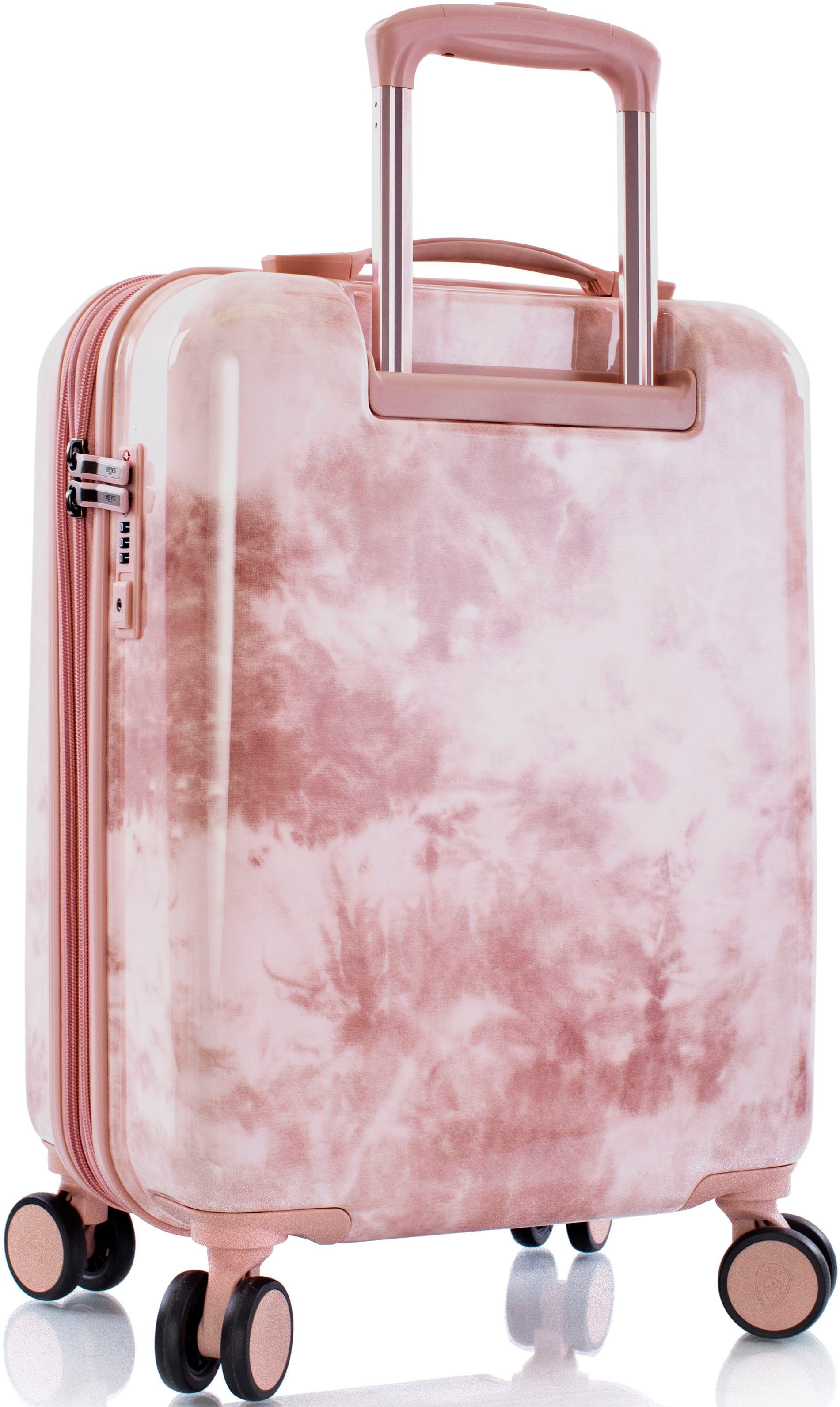 Heys Hardshell-trolley Tie-Dye pink, 53 cm Heys x Joachim Llambi harde koffer volumevergroting