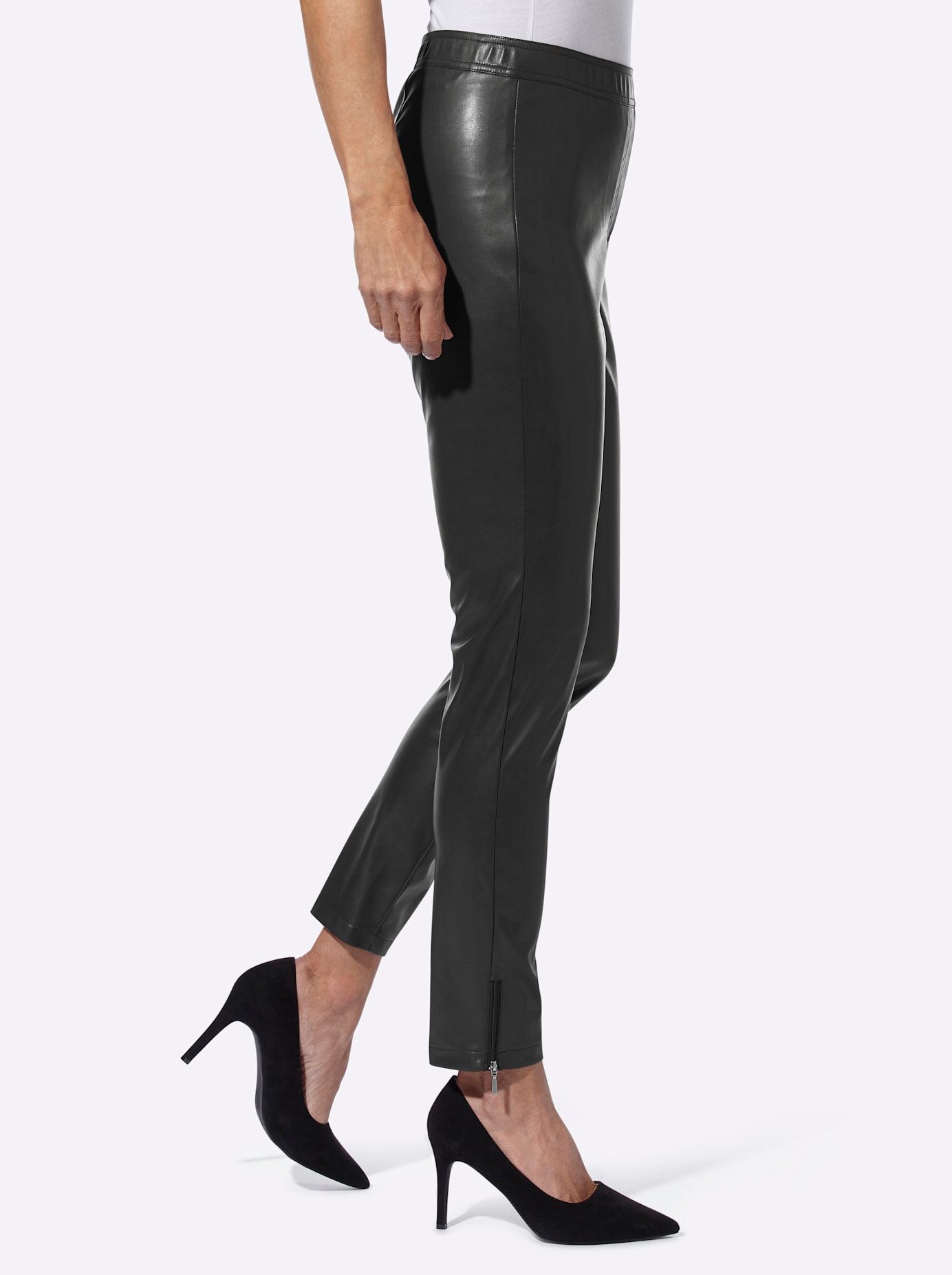 Classic Basics Imitatieleren broek