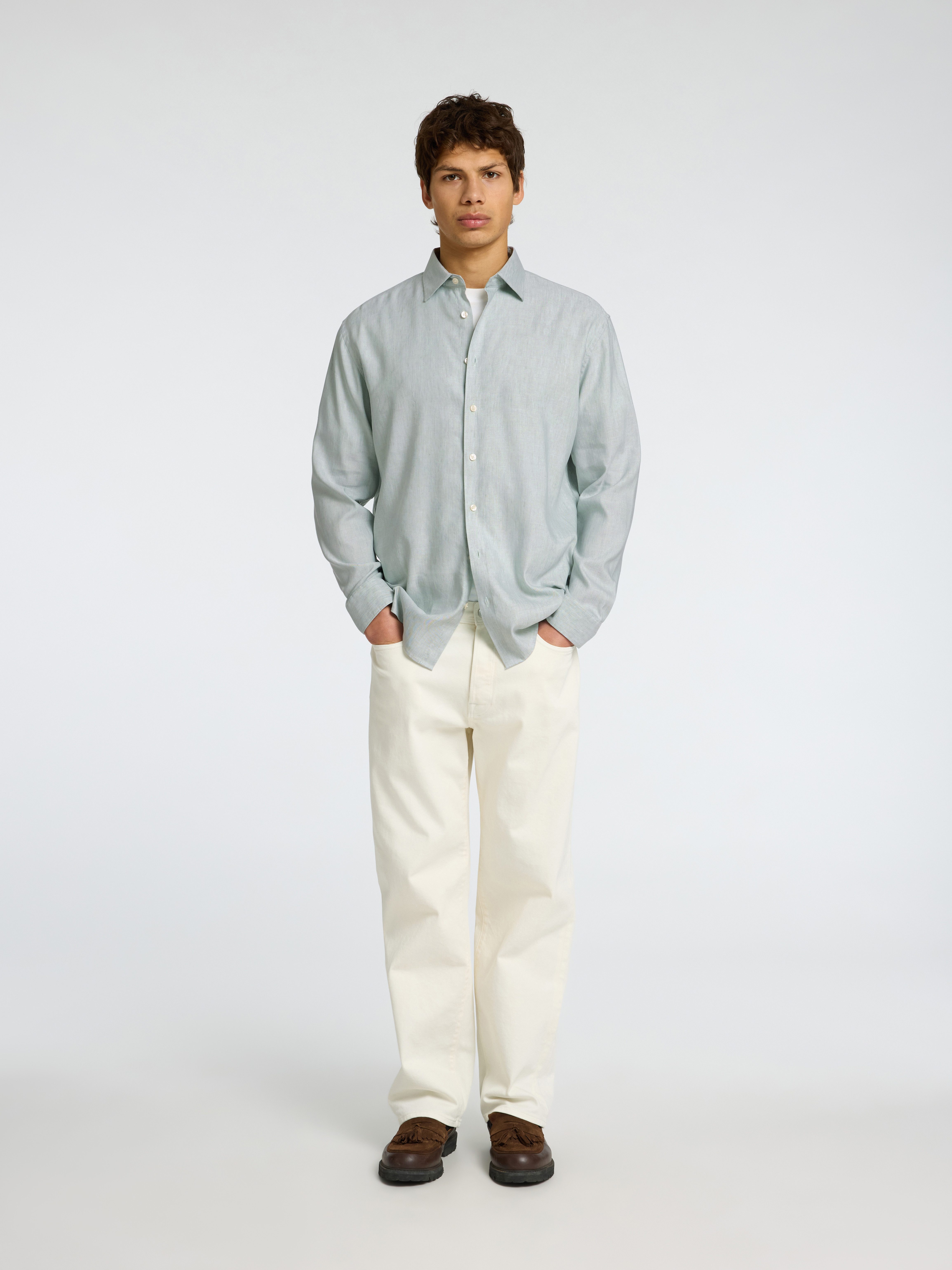 SELECTED HOMME Overhemd met lange mouwen SLHREG-LEO LIGHT SHIRT LS NOOS