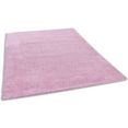 tom tailor hoogpolig vloerkleed shaggy-vloerkleed cozy unikleurig, ook in pastelkleuren, woonkamer roze