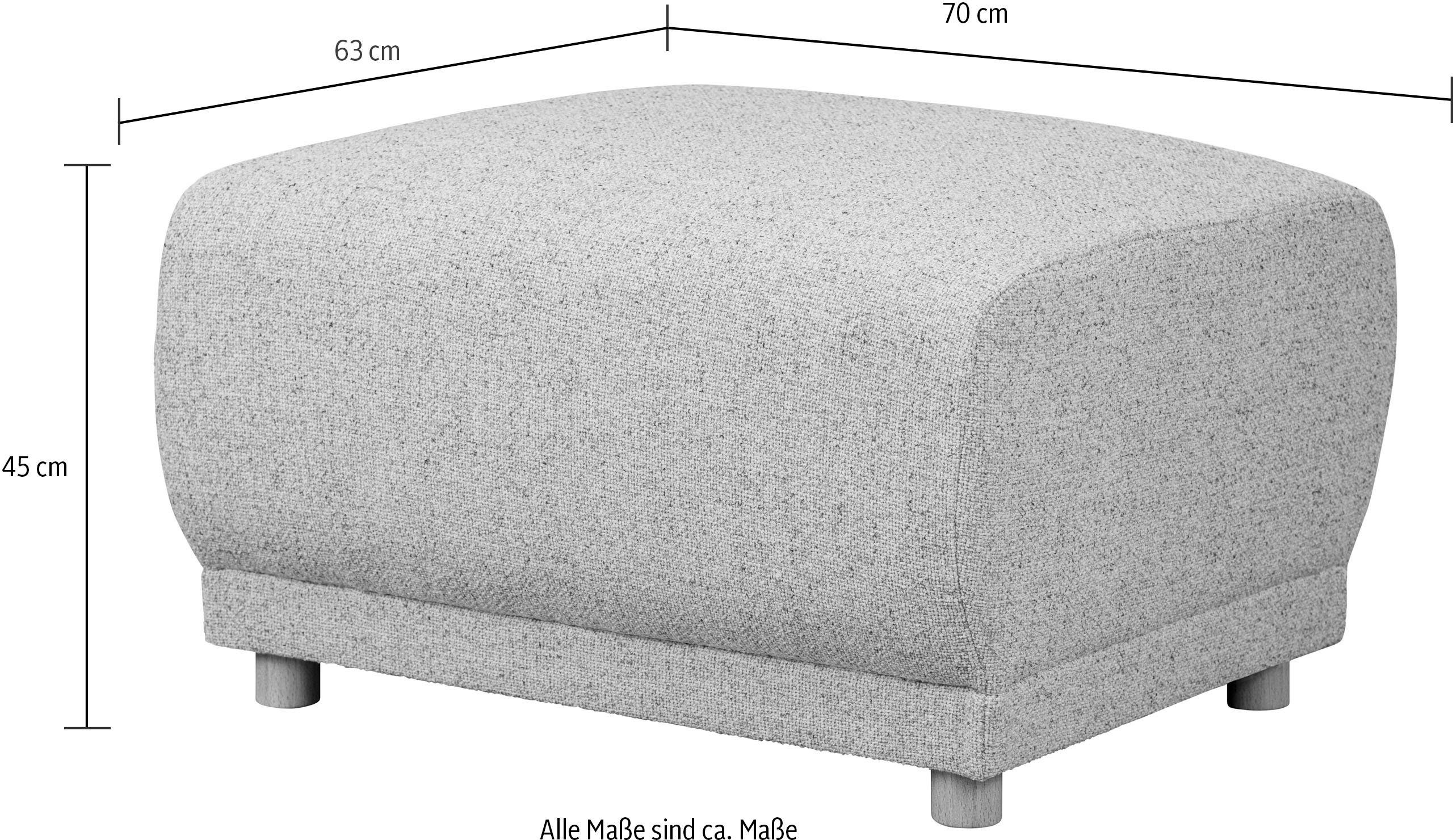 Home affaire Hocker Lemps klein passend bij de serie, bxdxh: 70x70x46 cm