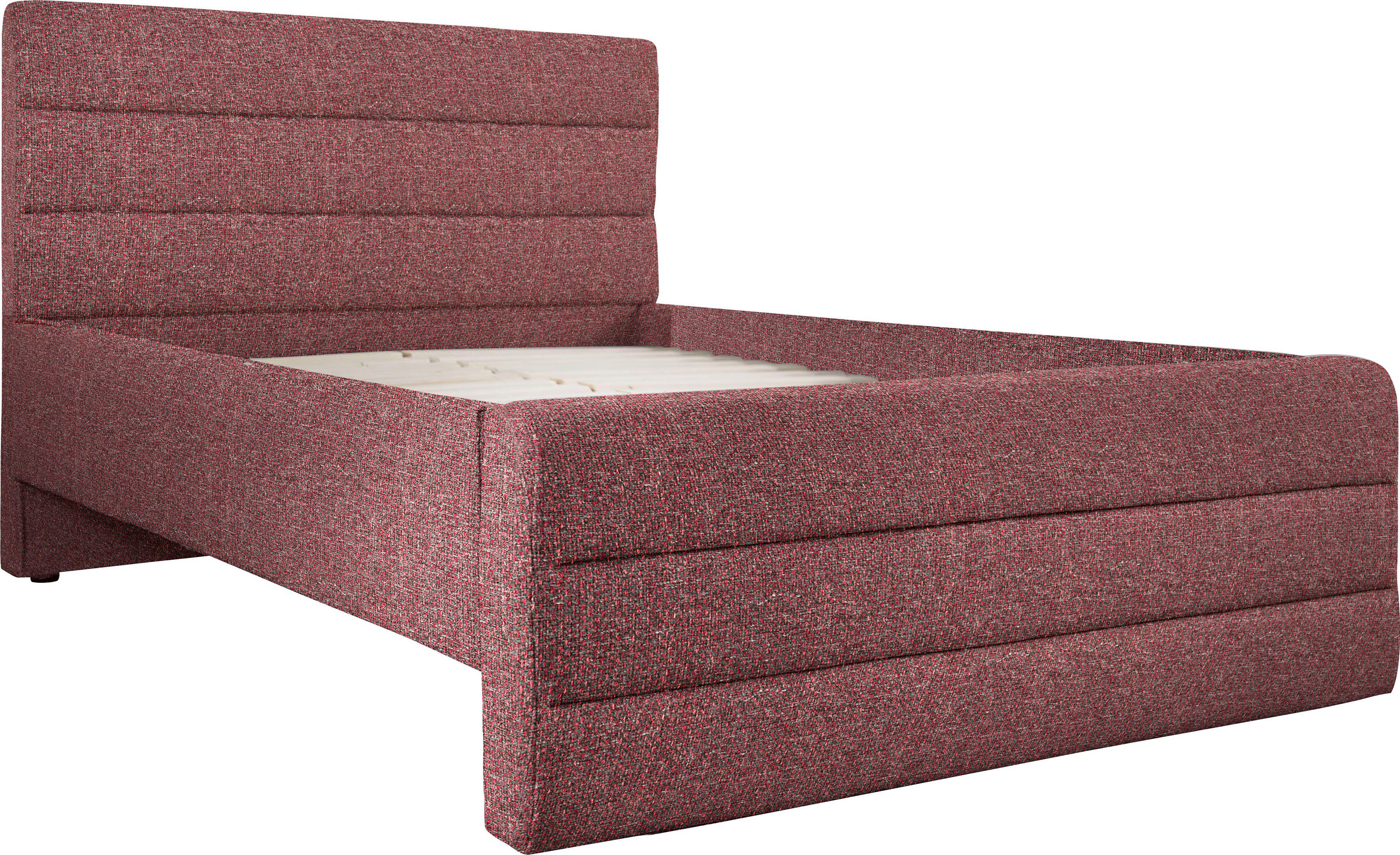 OTTO products Gestoffeerd bed Merrit Dwarsnaad in het hoofd- en voetbord, in 5 breedten, ook in 220 cm lang