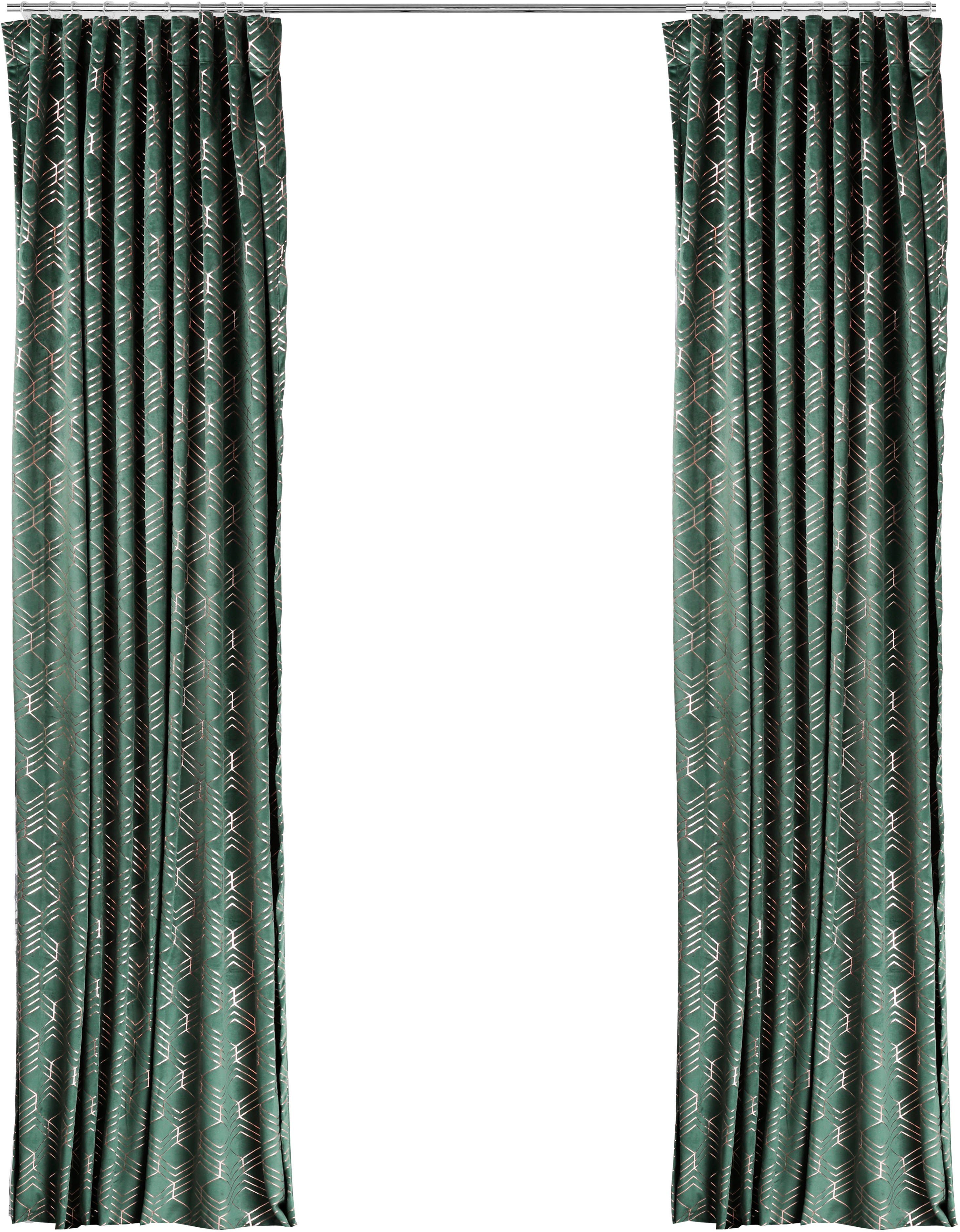 my home Gordijn Velvet Foil (2 stuks)