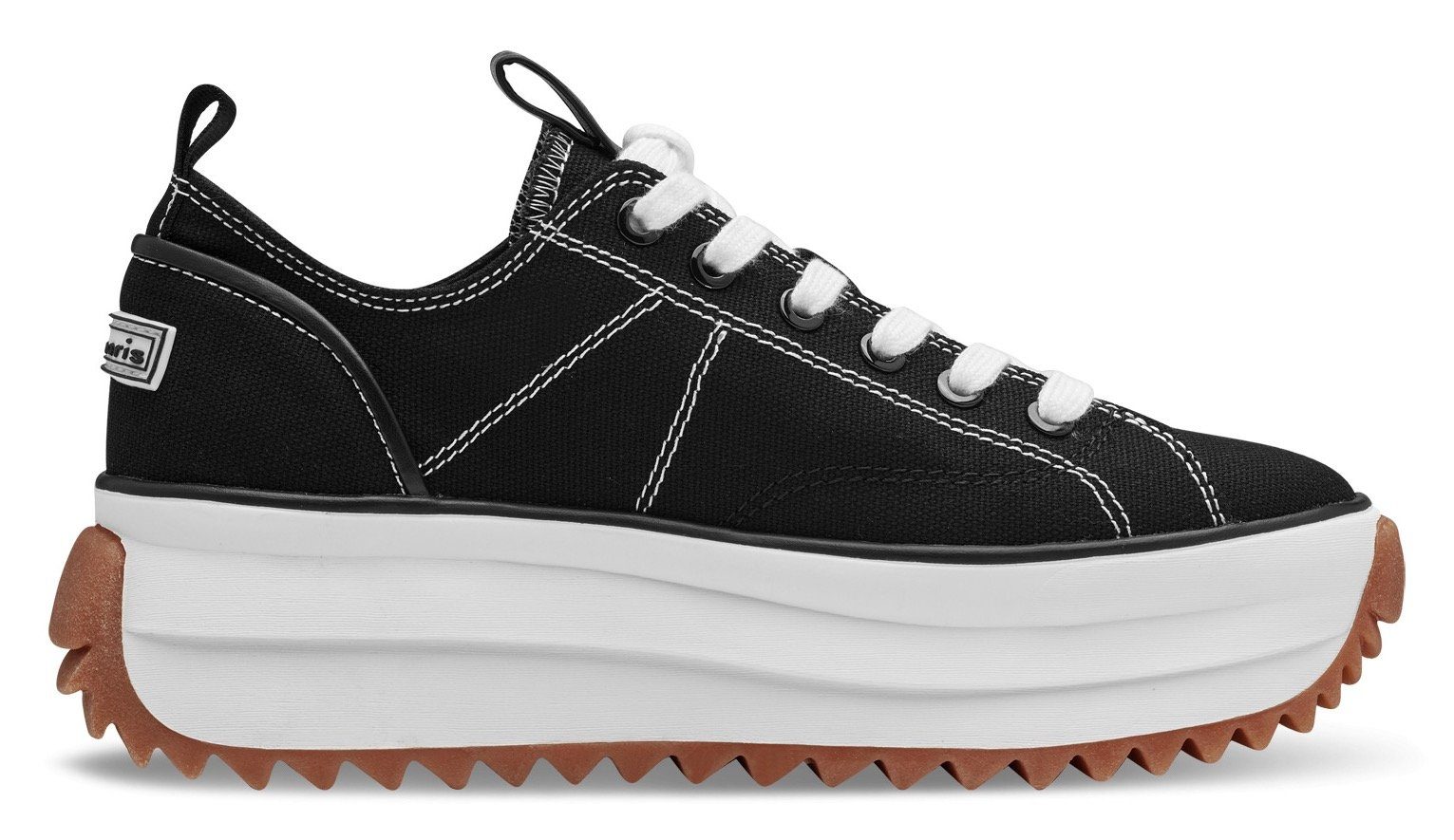 Tamaris Plateausneakers MILENA vrijetijdsschoen, lage schoen, veterschoen met touch-it-uitrusting