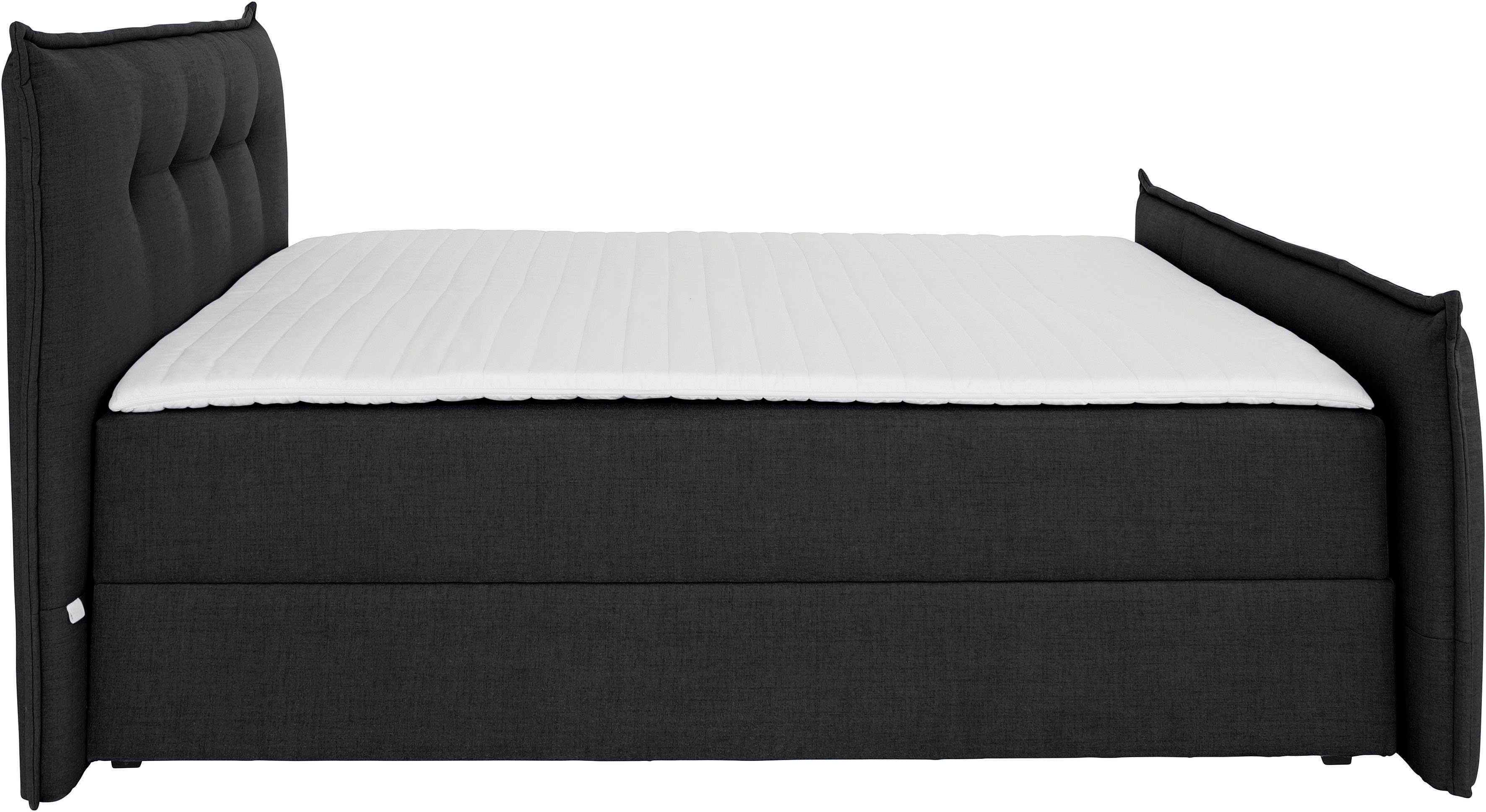 andas Boxspring Lichtgewicht inclusief voetbord, bedkist & topmatras, in 4 breedten en 2 hardheden