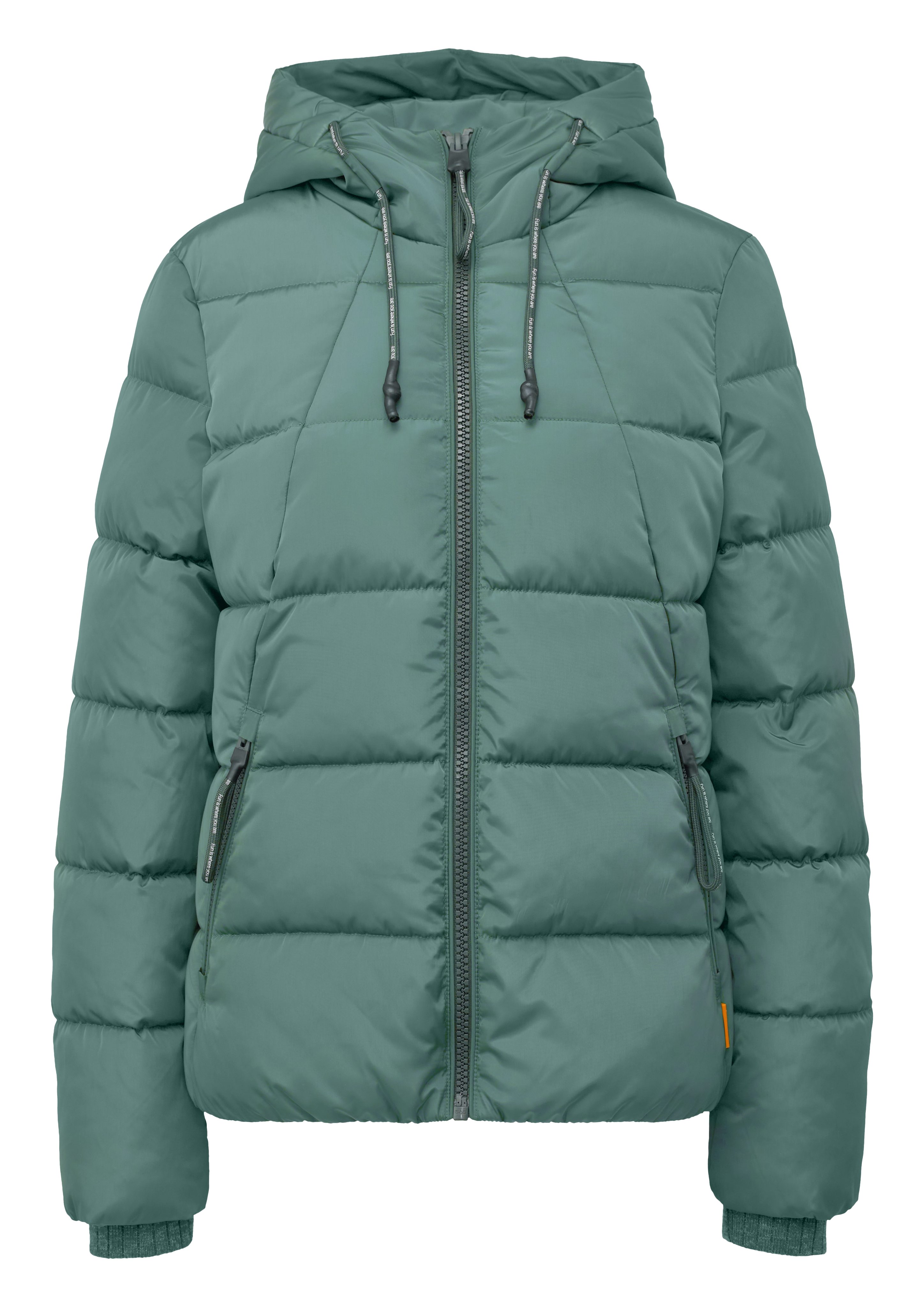 Q S designed by Gewatteerde jas met een capuchon