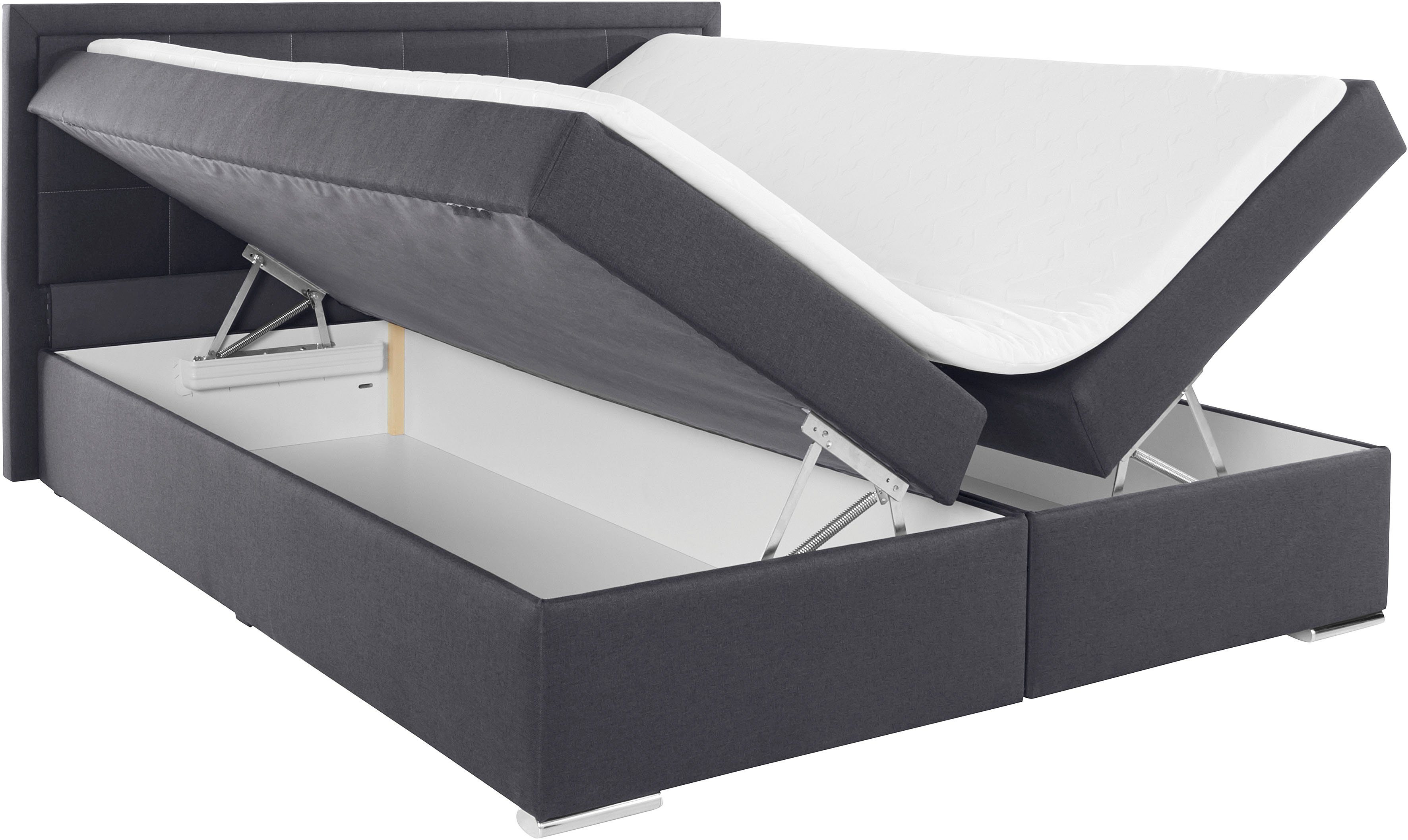 COLLECTION AB Boxspring Athena, OTTOs Choice, Topseller wahlweise mit Bettkasten inclusief topper bij uitvoering met matras, in hardheden h2, h3, h4