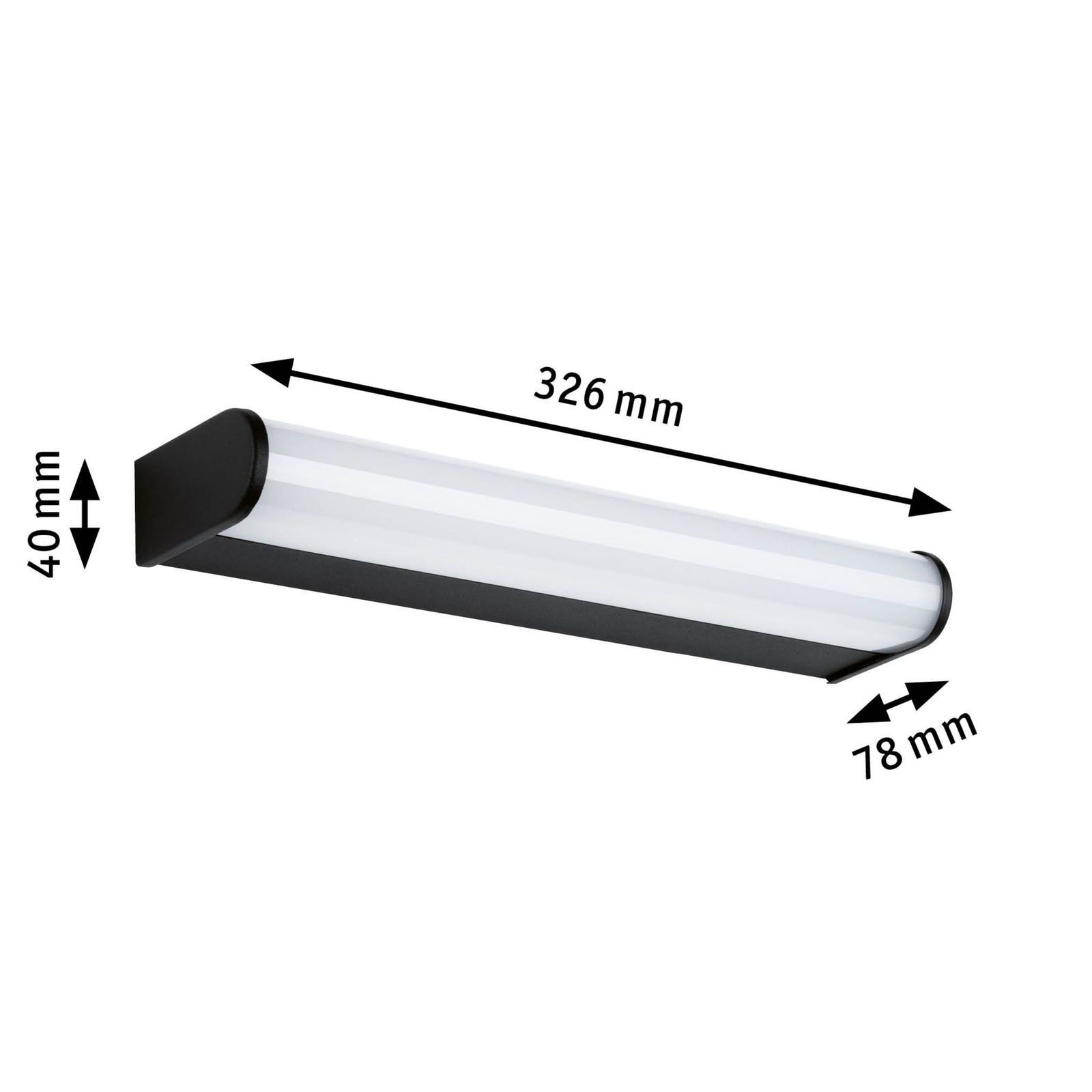 Paulmann Led-wandlamp Selection Bathroom LED wandlamp Arneb IP44 3000K 230V 9W (1 stuk)