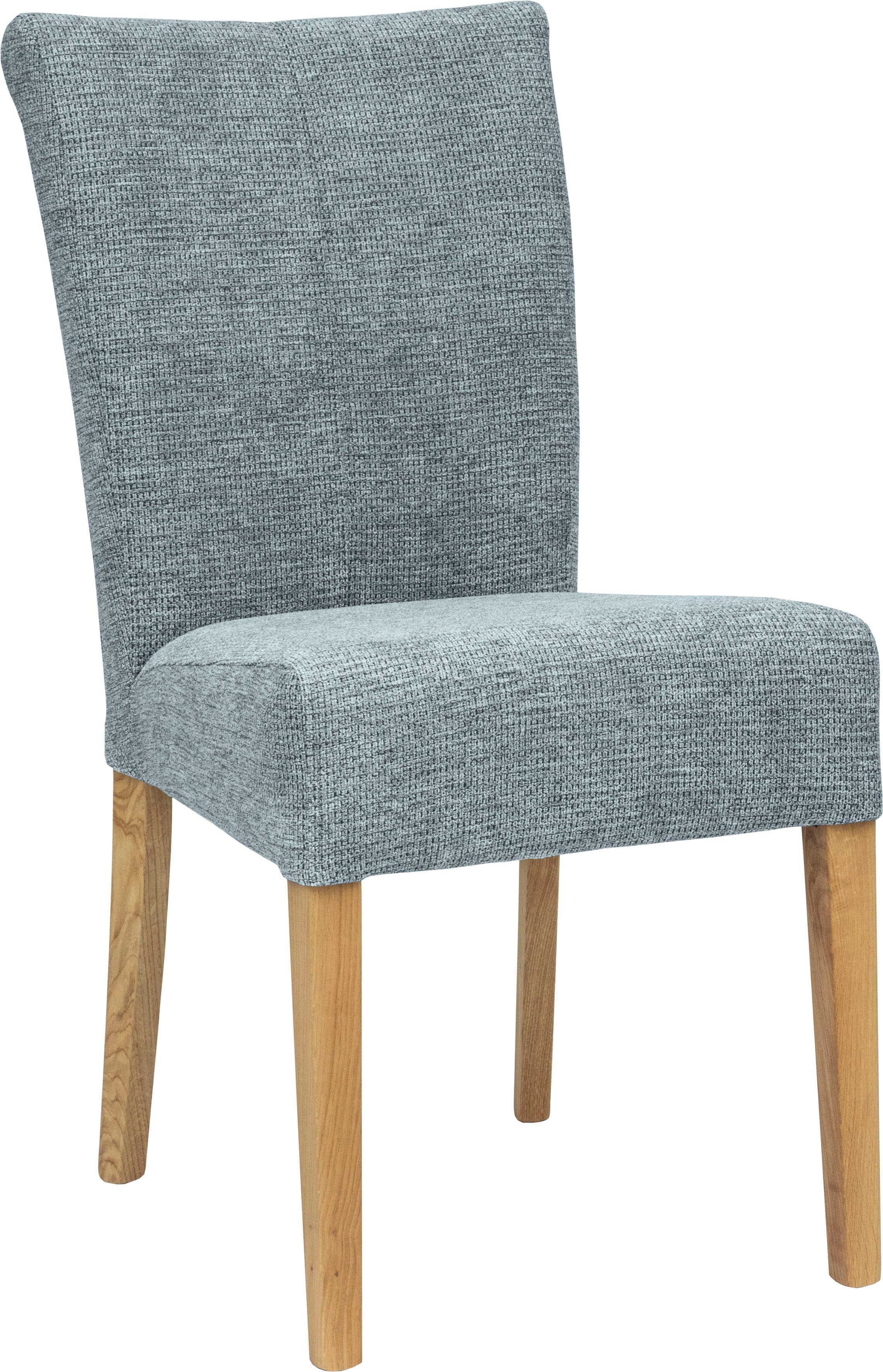 Home affaire Eetkamerstoel Queen Polsterstoel BESTSELLER verschillende type bekleding, massief houten onderstel (set)
