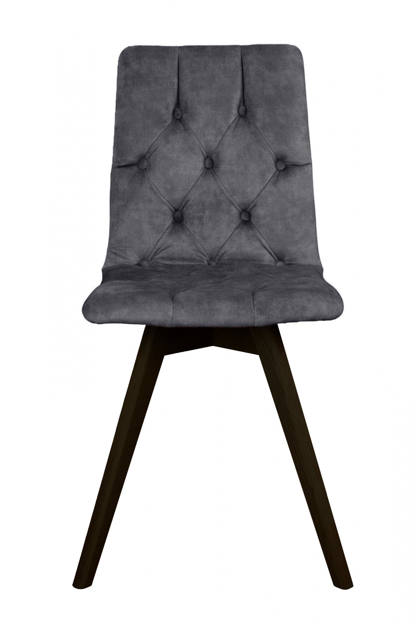 andas Eetkamerstoel Rania met massief houten poten (set, 2 stuks)