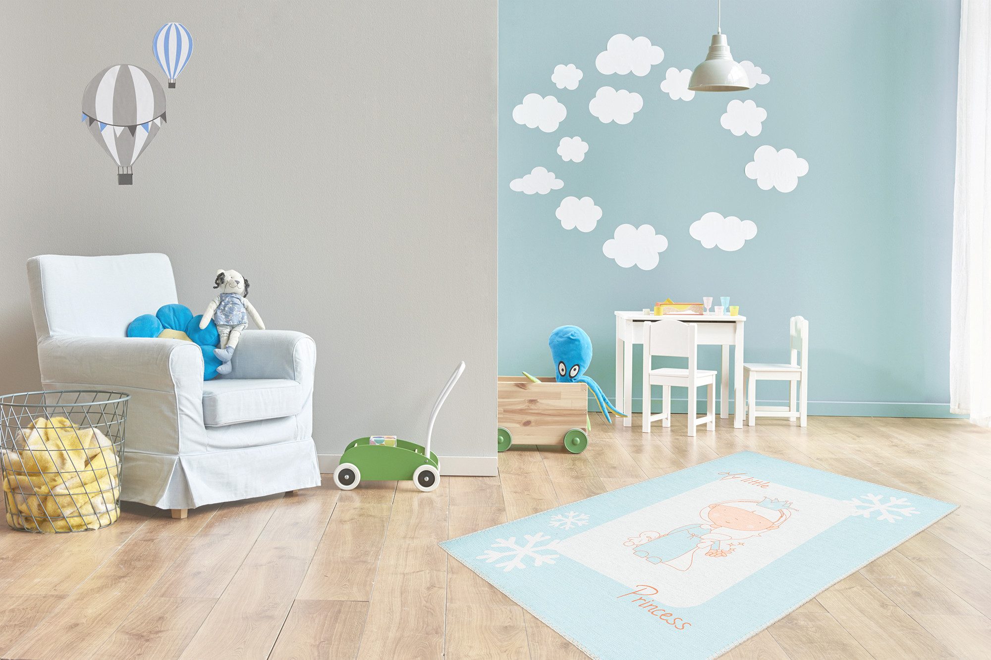 aRTE ESPINA Kindervloerkleed Bambini 100 Fantasierijk bedrukte kindertapijt, aangename haptiek