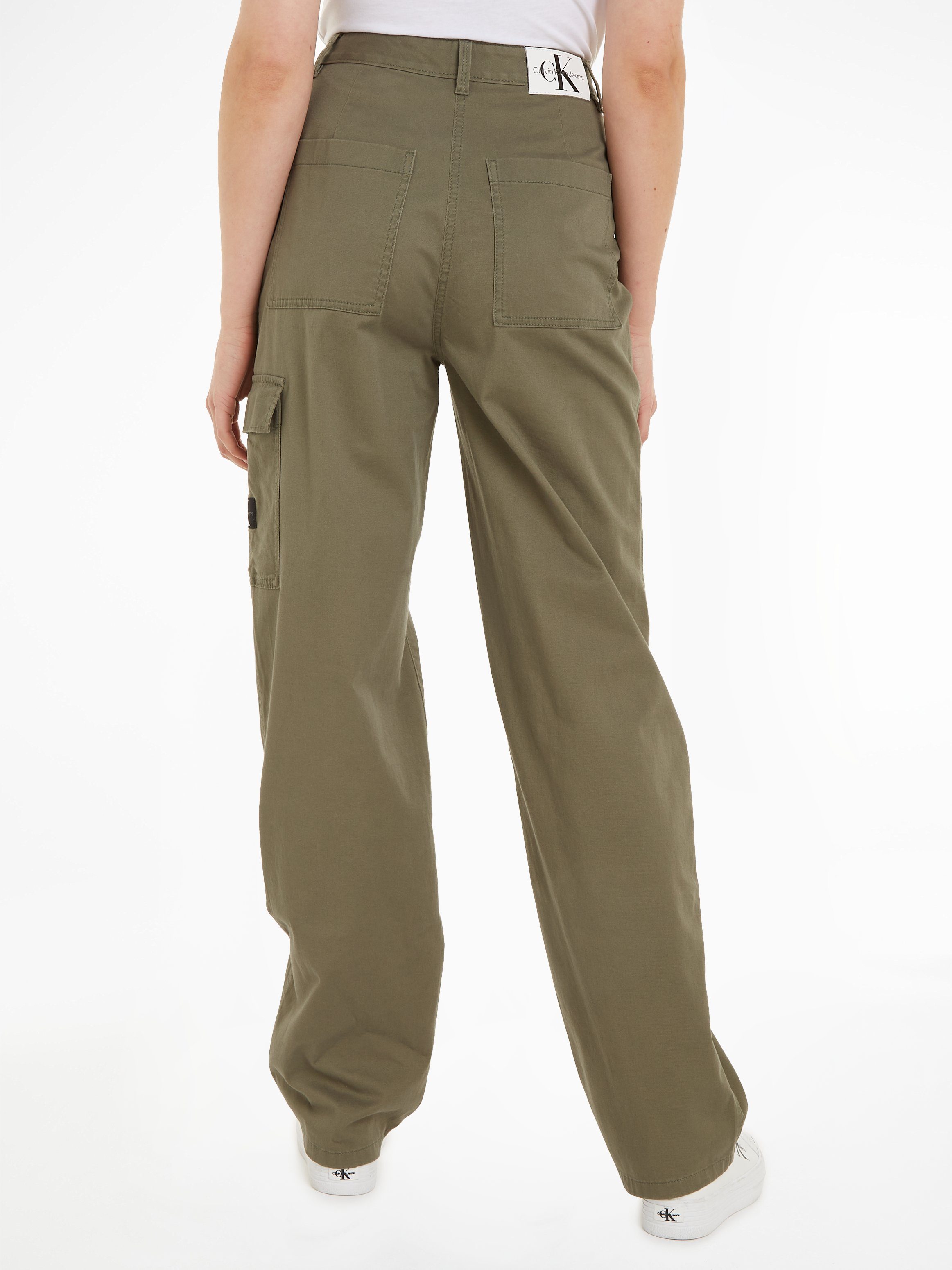 Calvin Klein Stretchbroek STRETCH TWILL HIGH RISE STRAIGHT