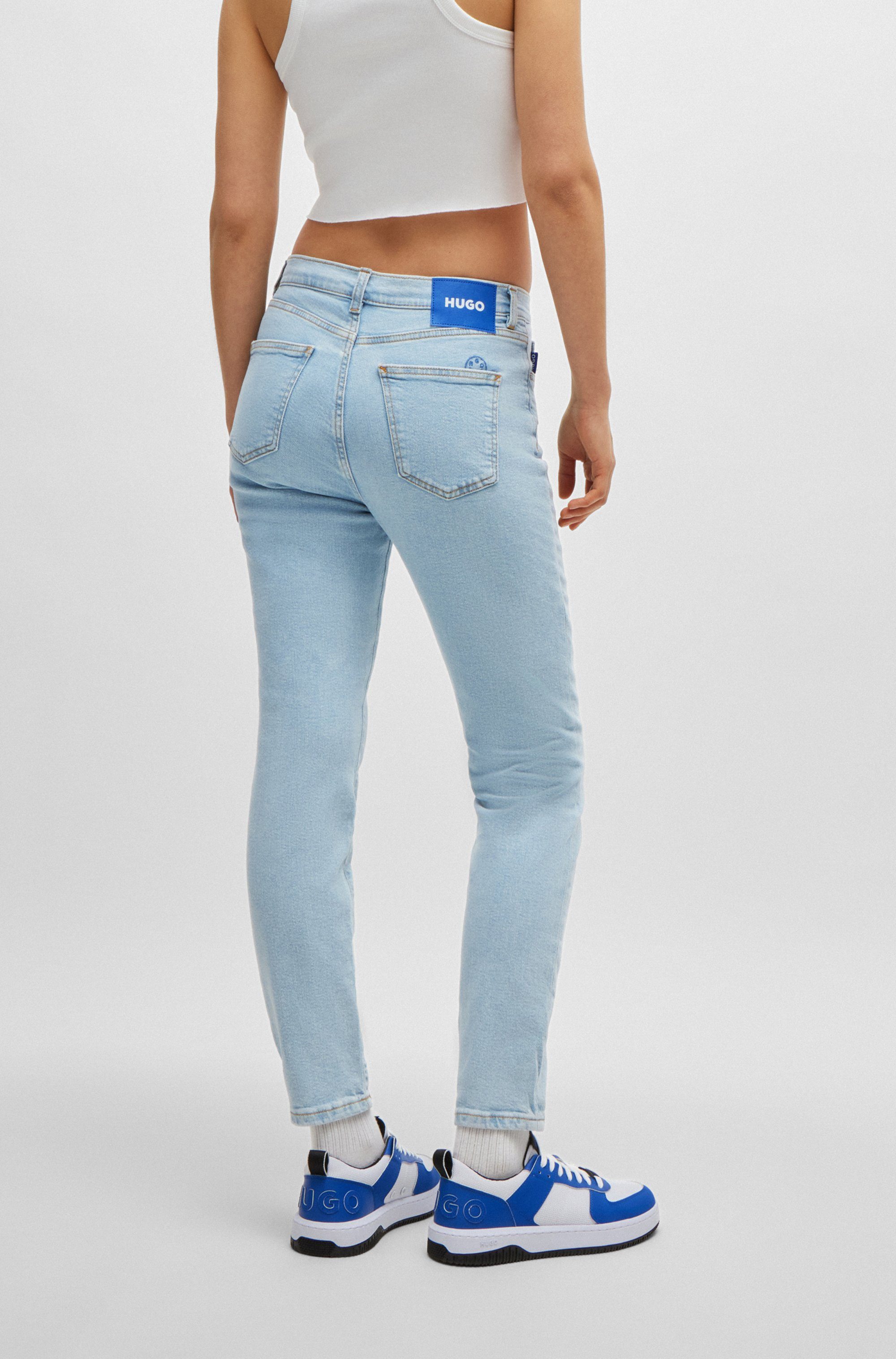 HUGO Blue Skinny fit jeans Malu Skinny fit met gemiddelde taillehoogte