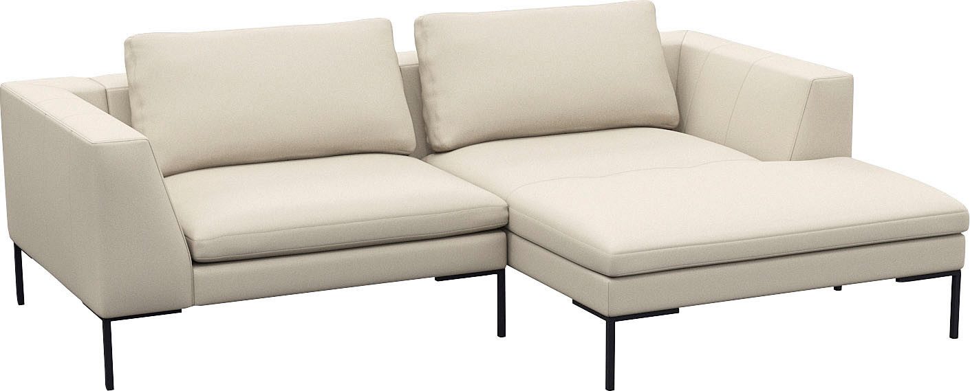 FLEXLUX Hoekbank Loano, super comfortabel zitcomfort door koudschuim in de zitting, L-vorm
