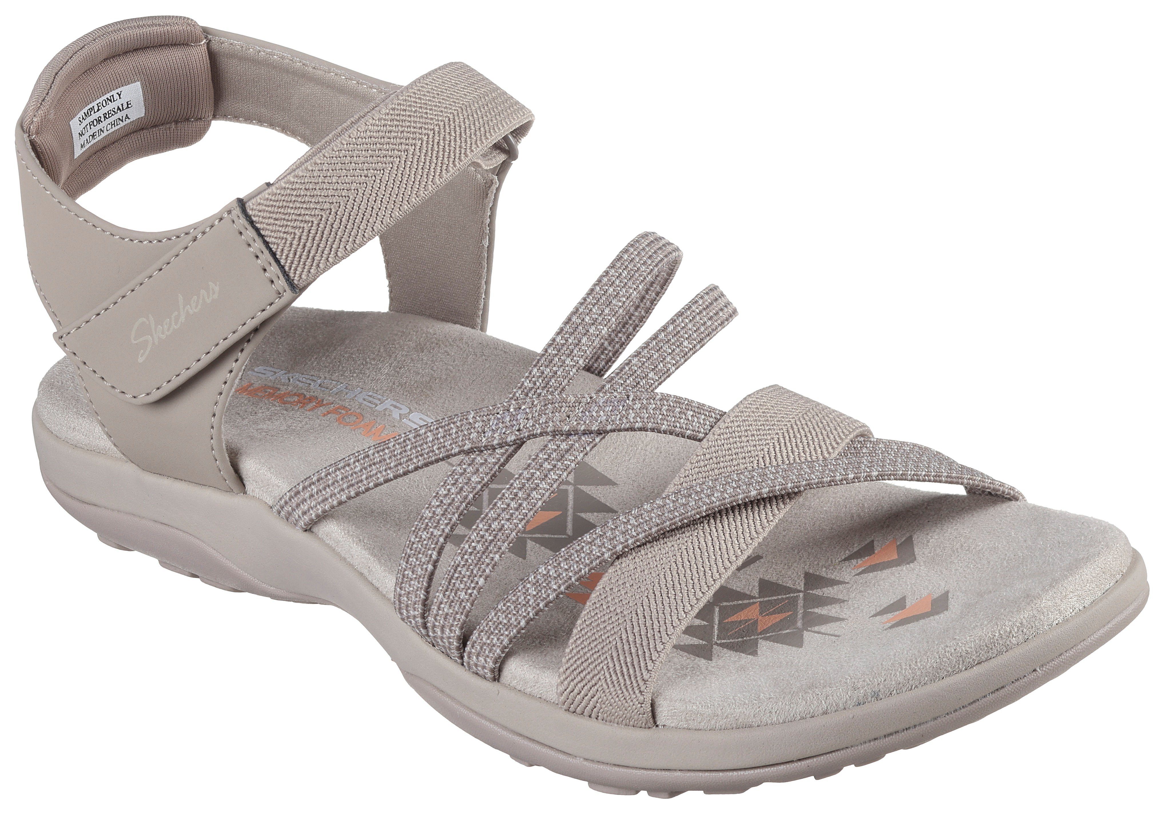 Skechers Sandalen REGGAE SLIM , zomerschoen, sandaal, klittenbandschoen, met memory foam