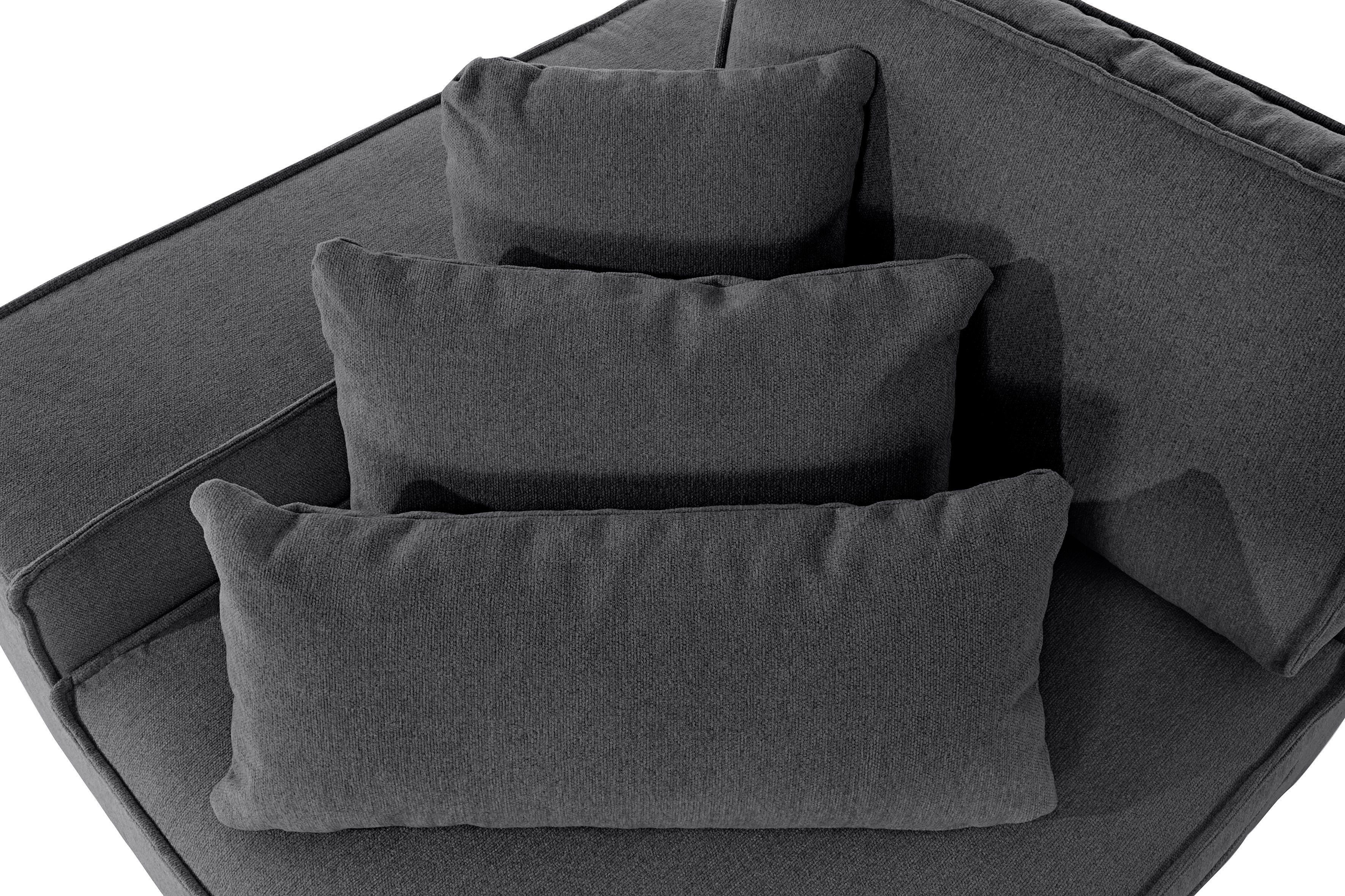 RAUM.ID Ottomane Florid afzonderlijk plaatsbaar of als deel van een modulaire bank, ook in cord