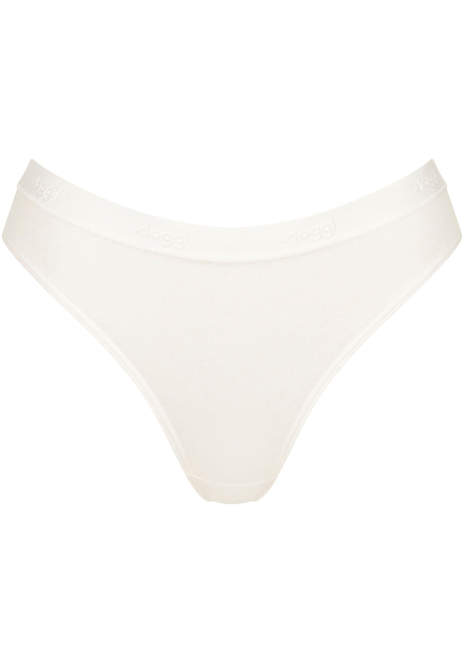 Sloggi Slip GO Casual High leg 2P zachte en ademende katoenkwaliteit (2 stuks, Set van 2)