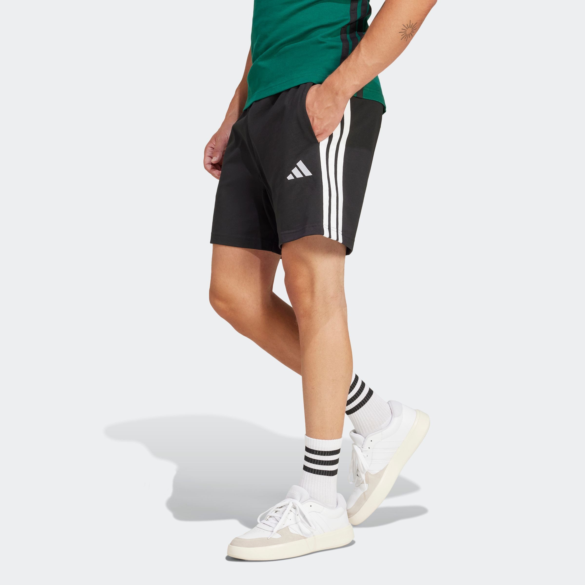 adidas Sportswear Short M 3S SJ 7 SHO drie-strepen trainingsshorts (1-delig)