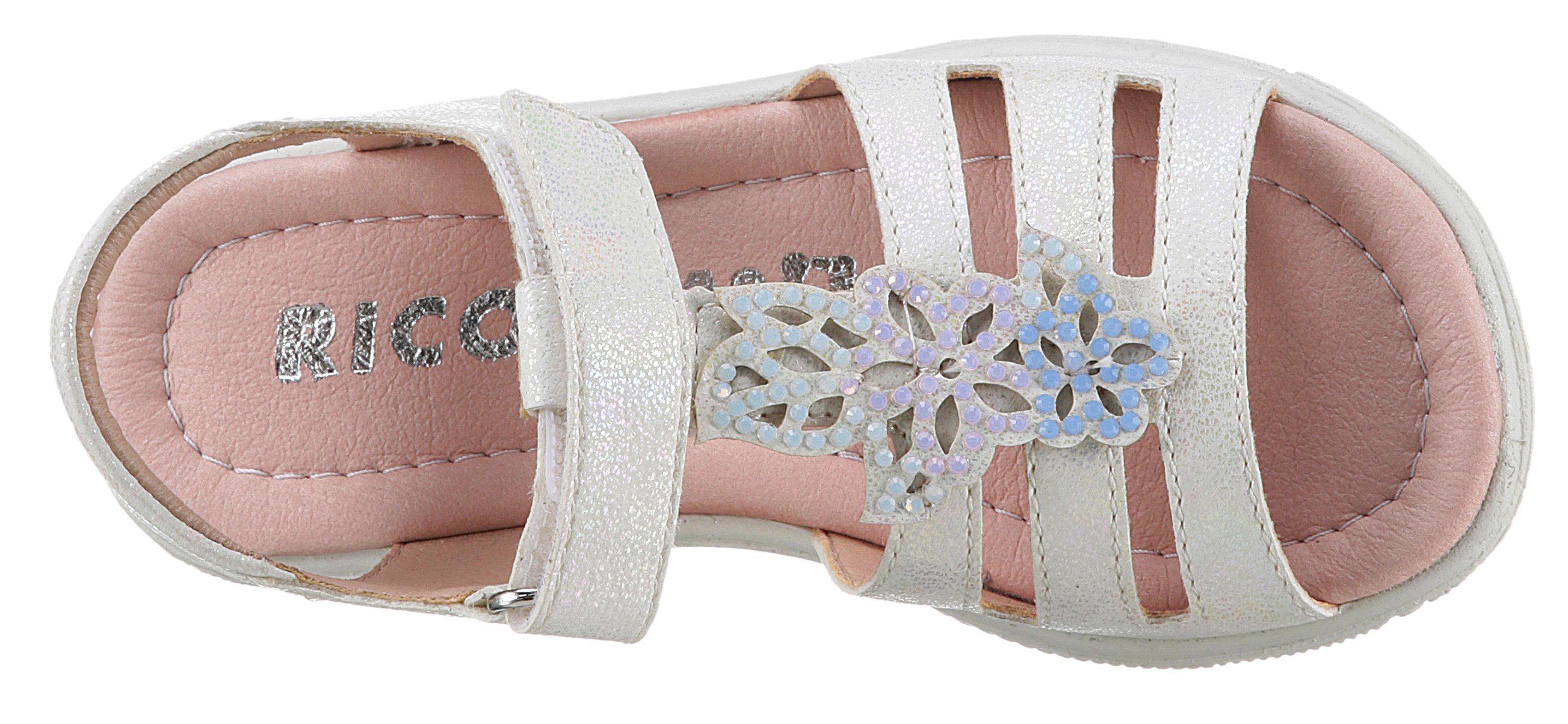 Ricosta Sandalen Celina WMS: midden , zomerschoen, klittenbandschoen, sandaal, met glittersteentjes