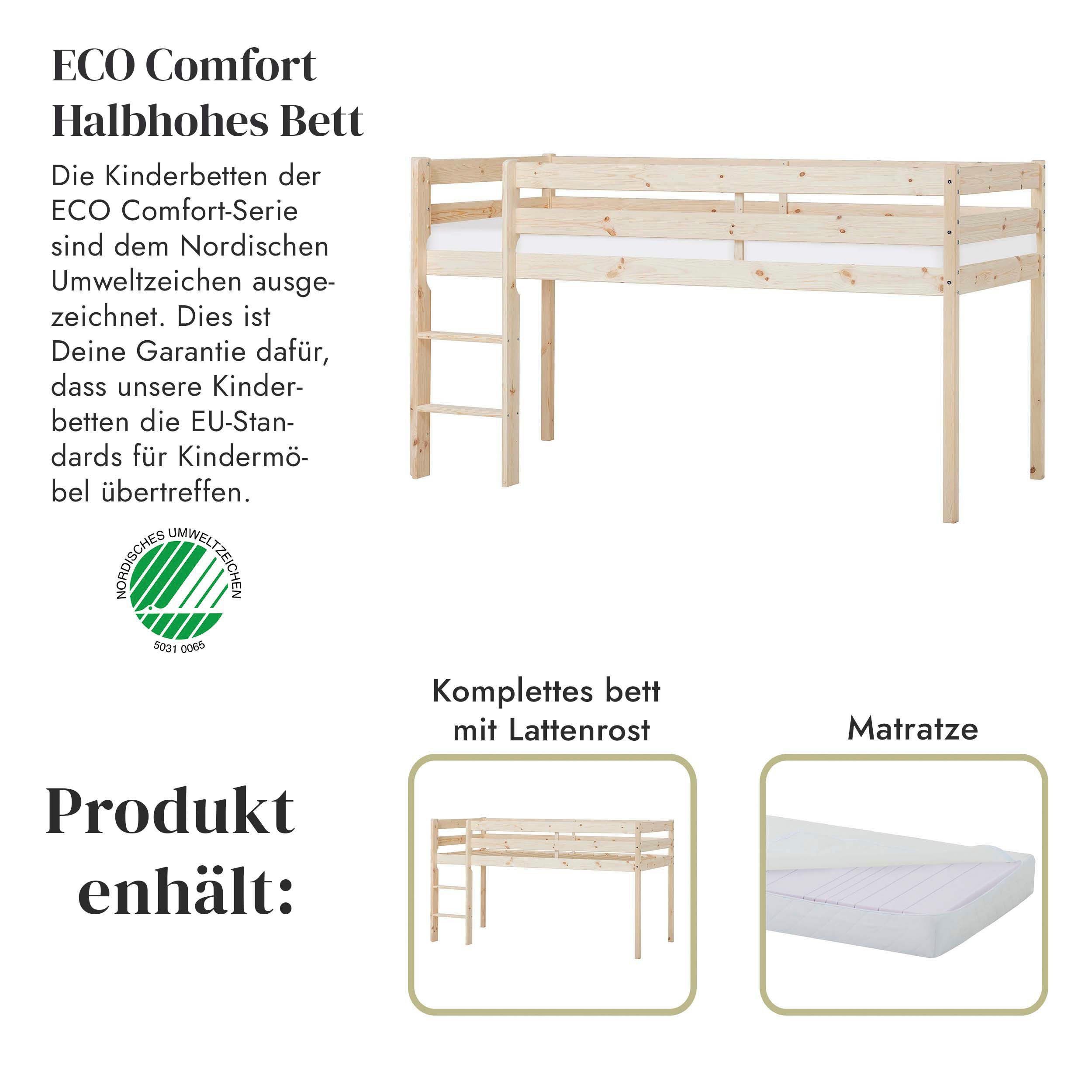 Hoppekids Speelbed ECO COMFORT, hoogslaper, deelbaar in 2 eenpersoonsbedden