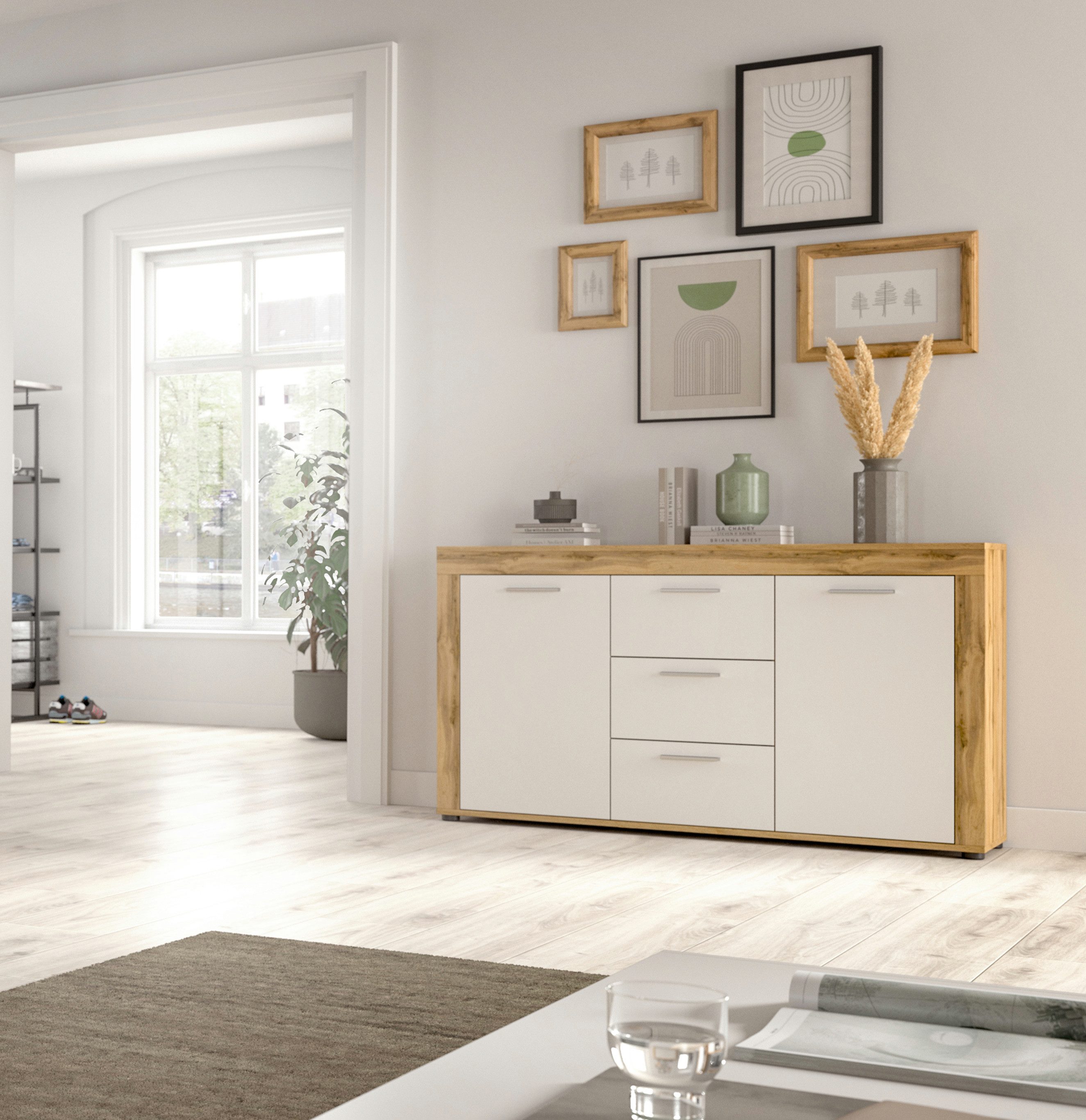 INOSIGN Dressoir Aosta, breedte 125 cm, in verschillende kleuruitvoeringen