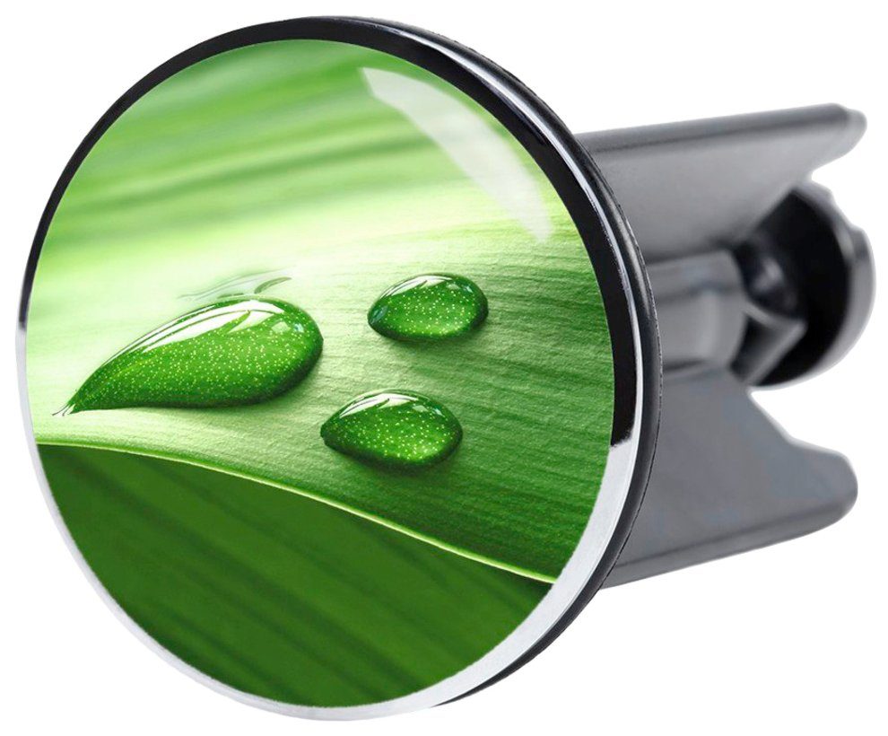 Sanilo Set badkameraccessoires Green Leaf bestaand uit toiletzitting, badmat en wastafelplug (complete set, 3-delig)