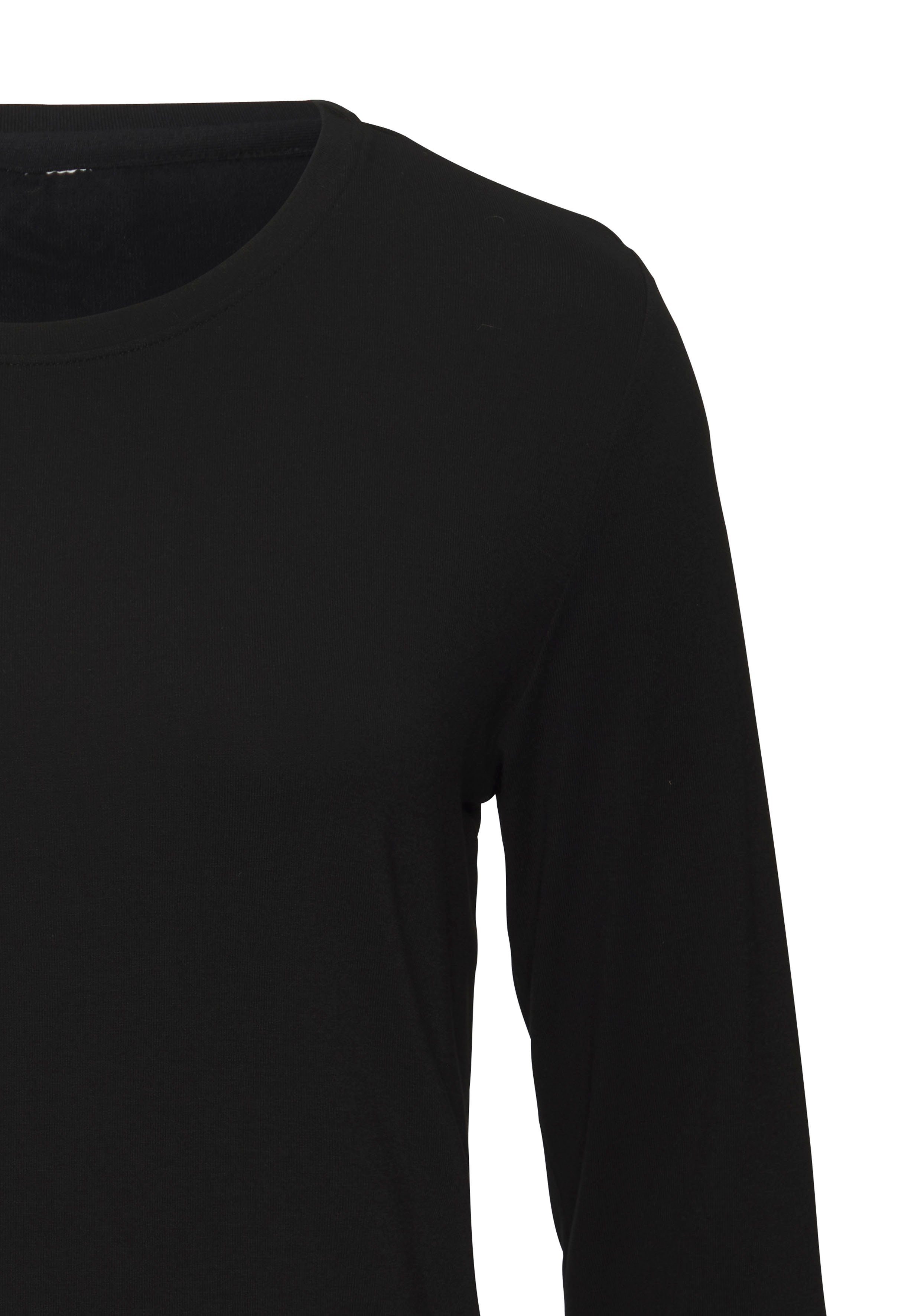 Lascana Shirt met lange mouwen Van zachte viscose-stretch van zachte viscosekwaliteit