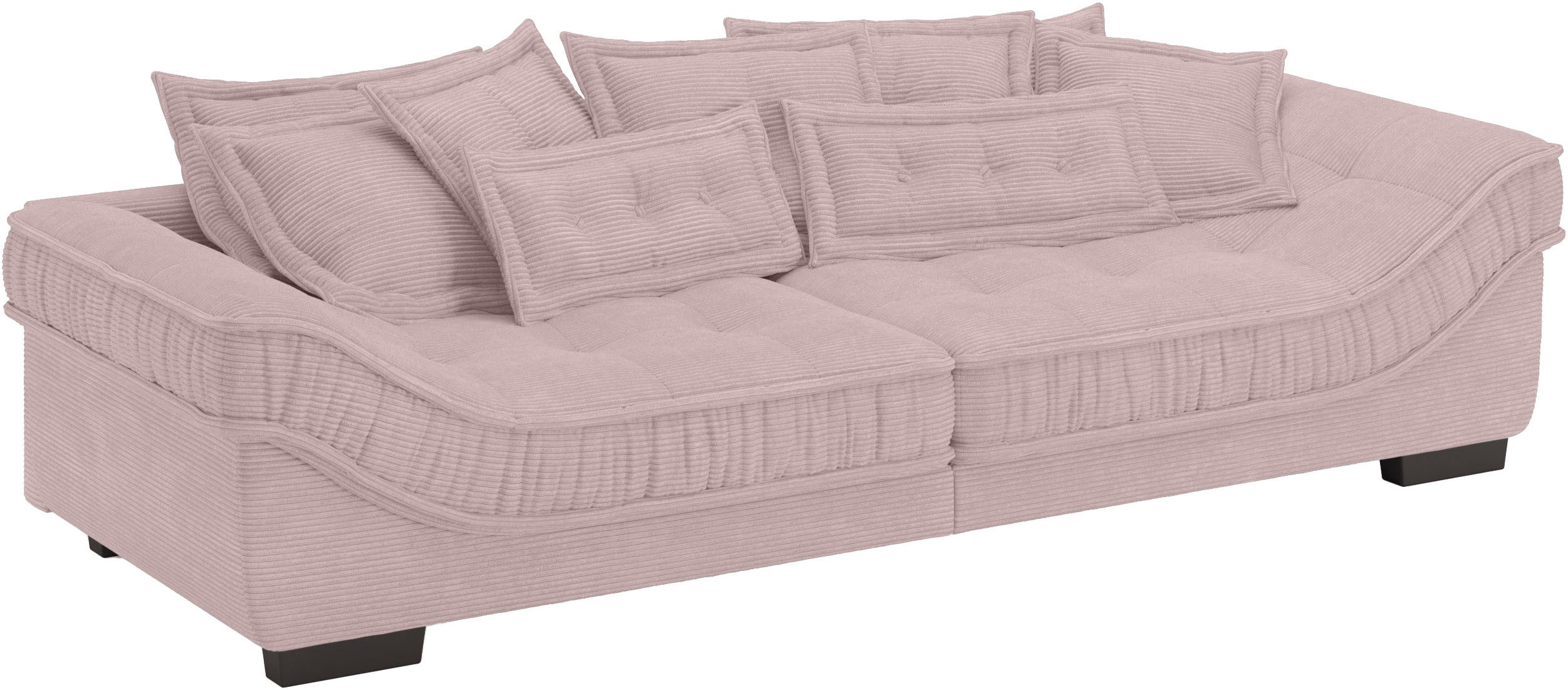 Mr. Couch Megabank Diwan II DuraFlex DuraFlex koudschuim bekleding, tot 140 kg, 4 bekledingskwaliteiten roze, xxl banken