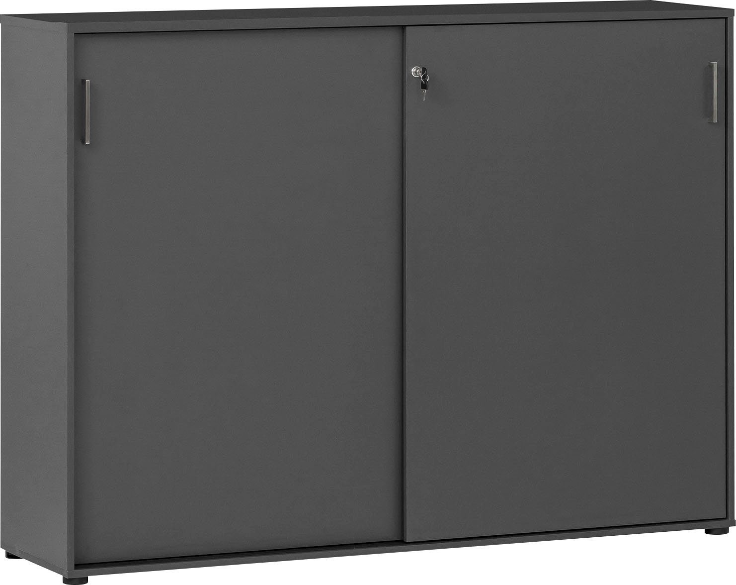Schildmeyer Archiefkast Serie 1500 bijzetkastjes maat 160,2x41x119,4 cm zwart