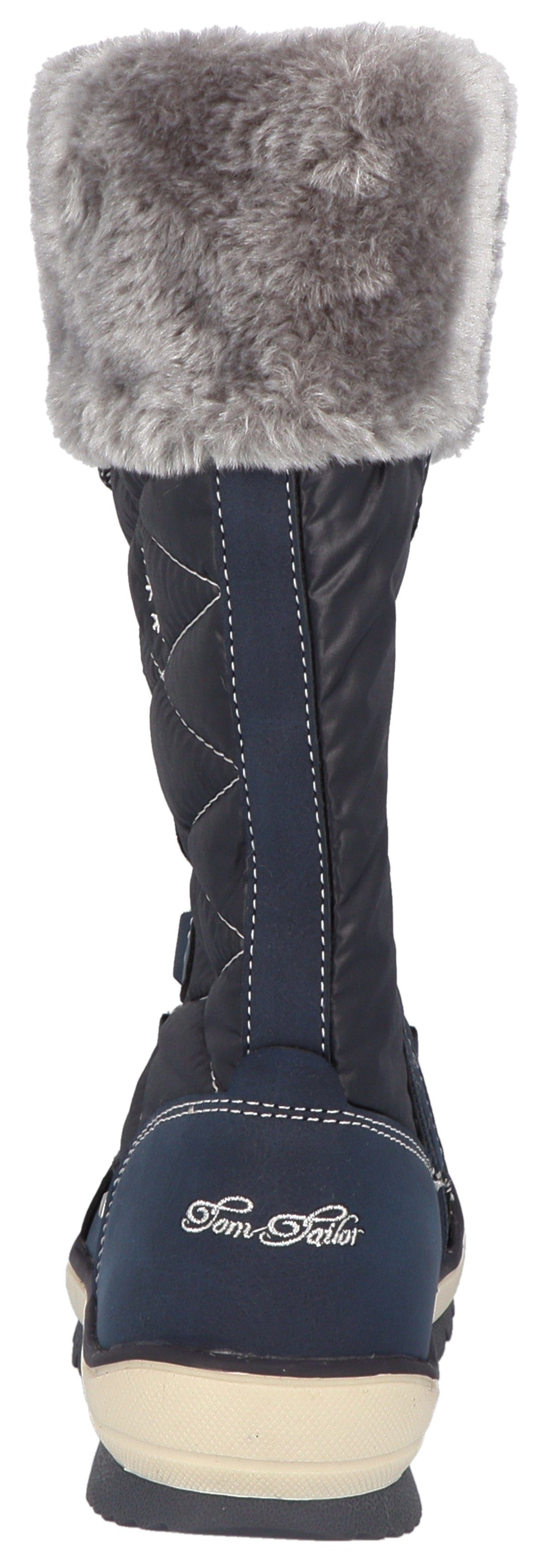 Tom Tailor Winterlaarzen met mooi contrast-borduursel
