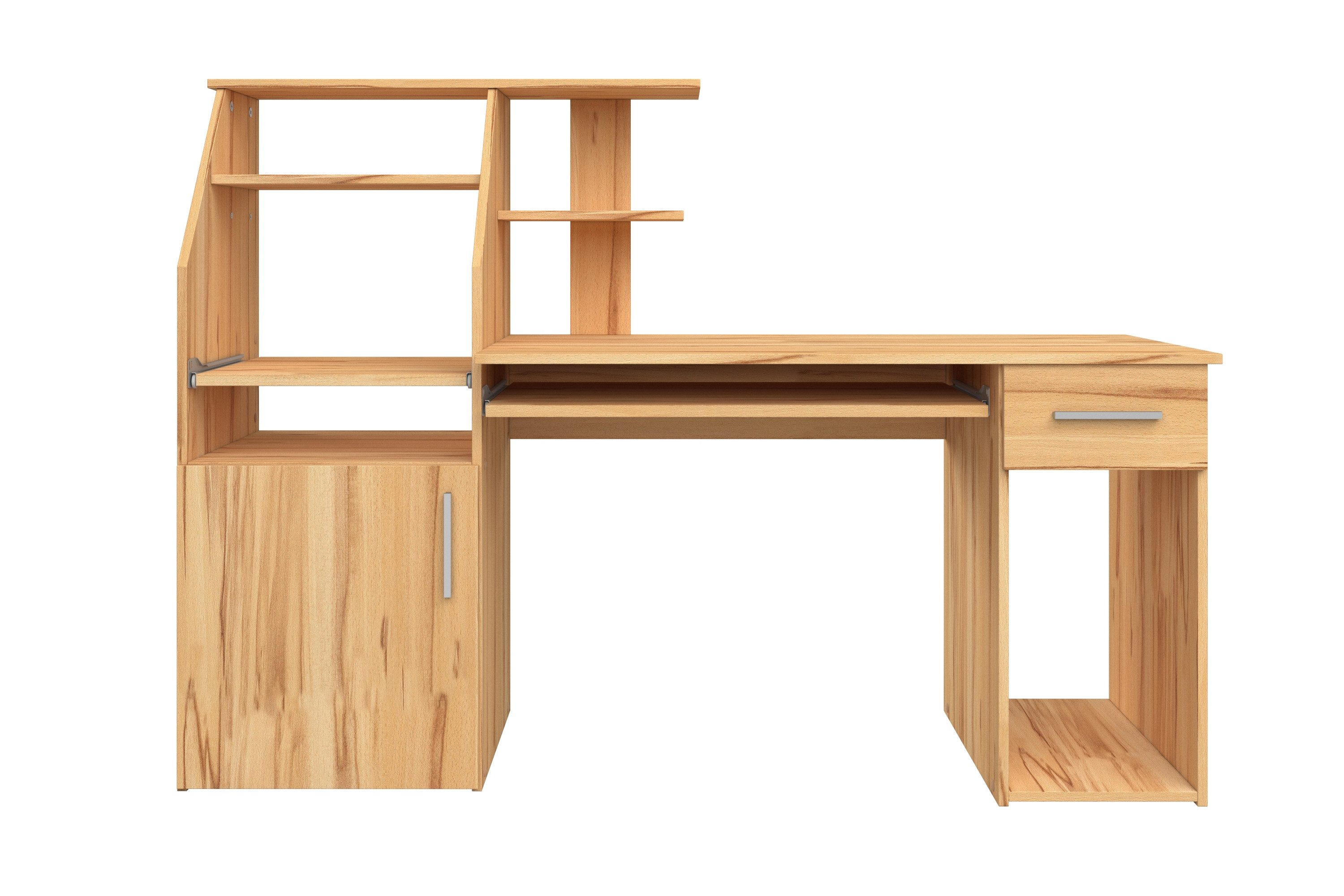 VOGL Möbelfabrik Bureau Don met uittrekplank voor het toetsenbord, made in germany