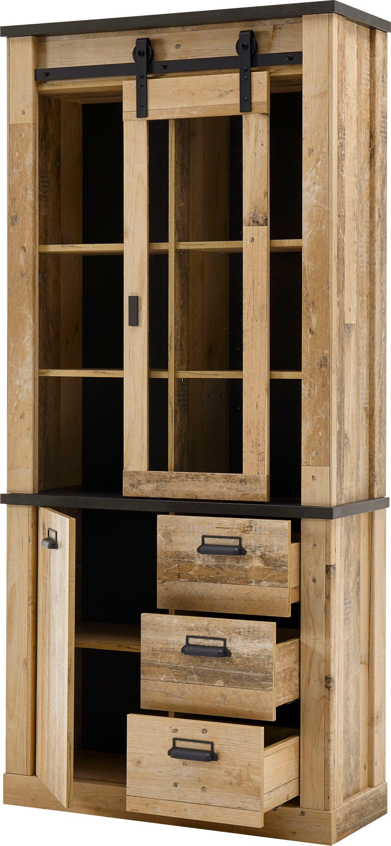 Home affaire Vitrinekast Sherwood Breedte ca. 93 cm