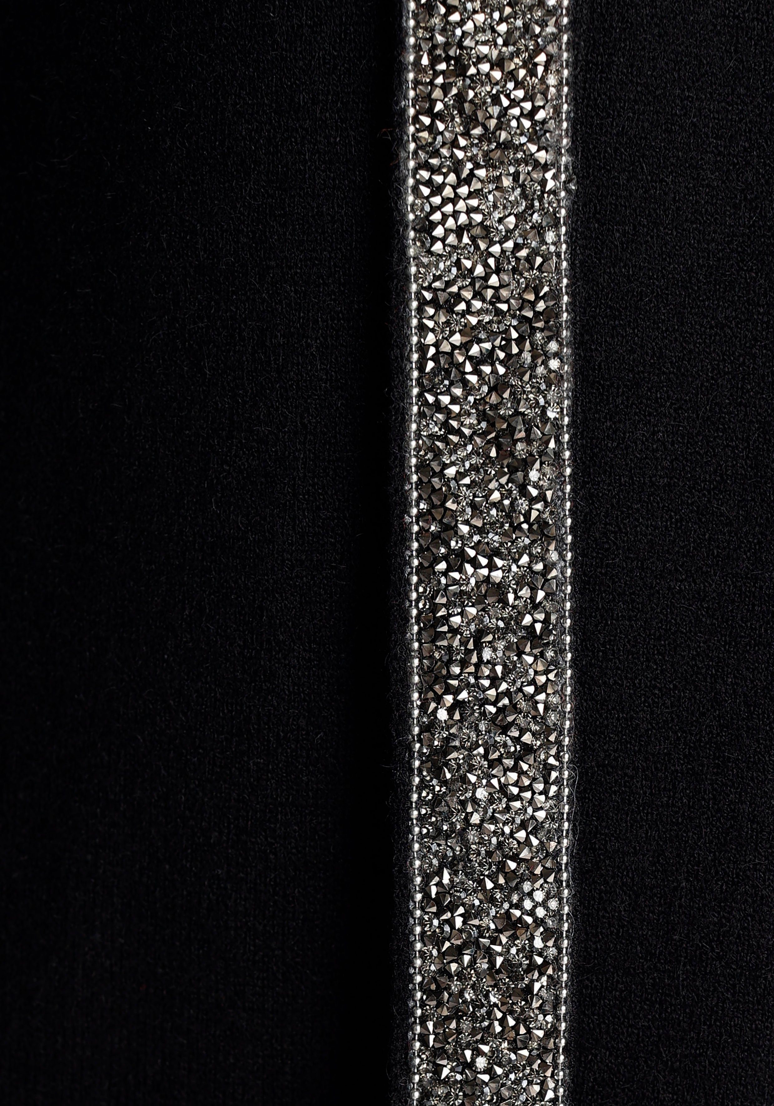 Laura Scott Capuchonvest met glitterbanden