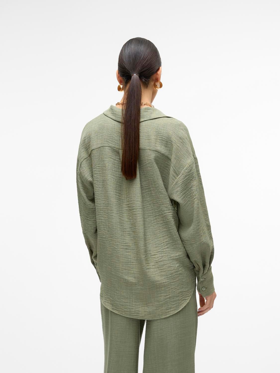 Vero Moda Blouse met lange mouwen VMMELANEY QUEENY LS SHIRT WVN NOOS