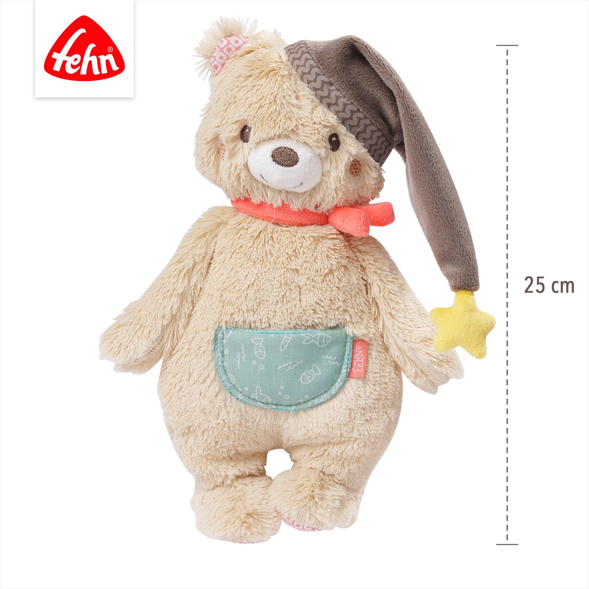 Fehn Knuffelbeest Bruno, beer, 24 cm