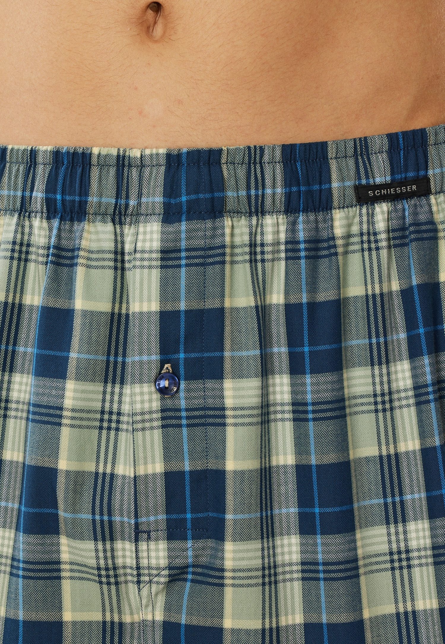 Schiesser Geweven boxershort Boxershorts Multipacks Elastische tailleband met klein SCHIESSER logo (Set van 2)