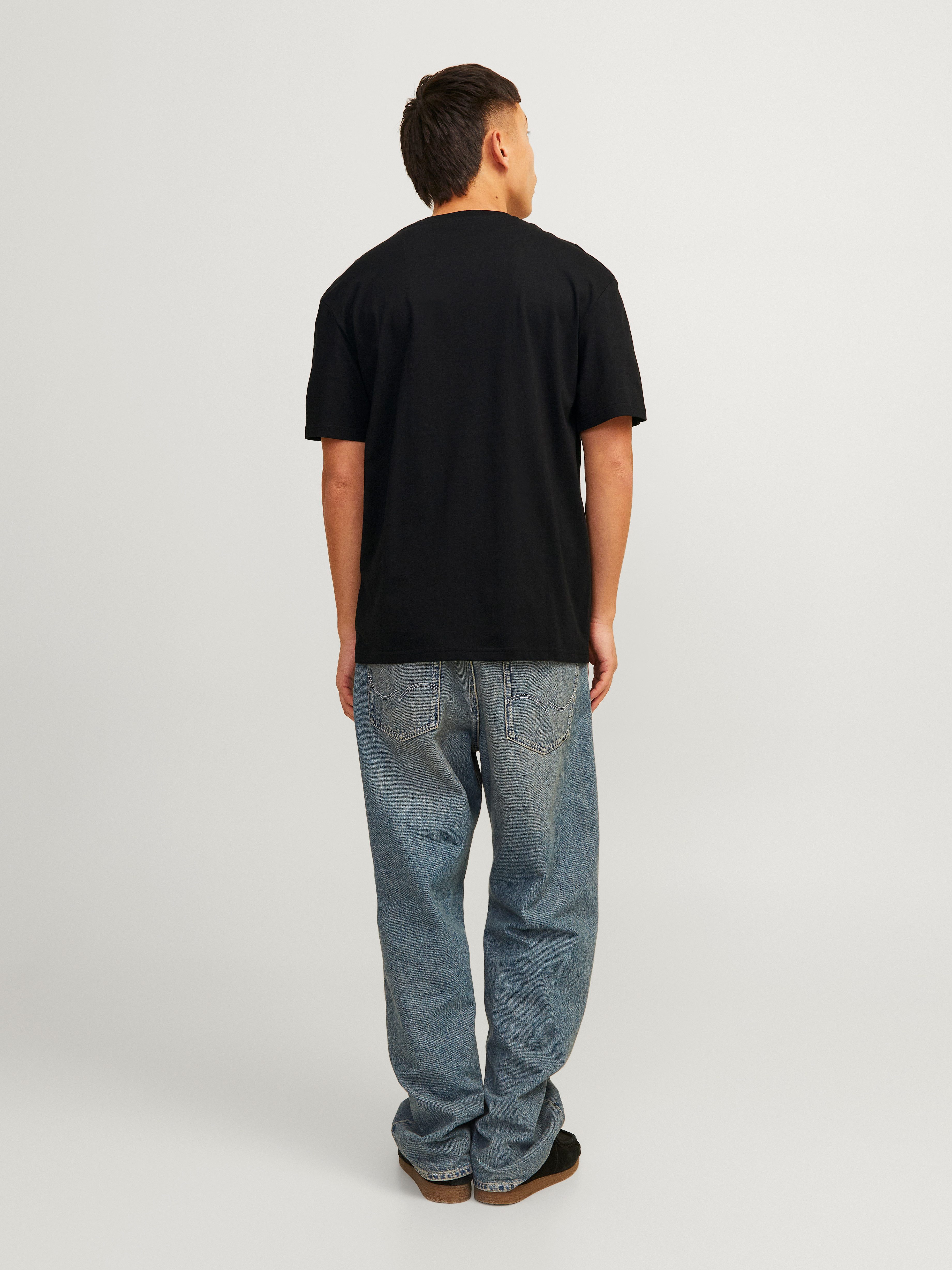 Jack & Jones Shirt met ronde hals JORSEVEN SKULL TEE SS CREW NECK SN