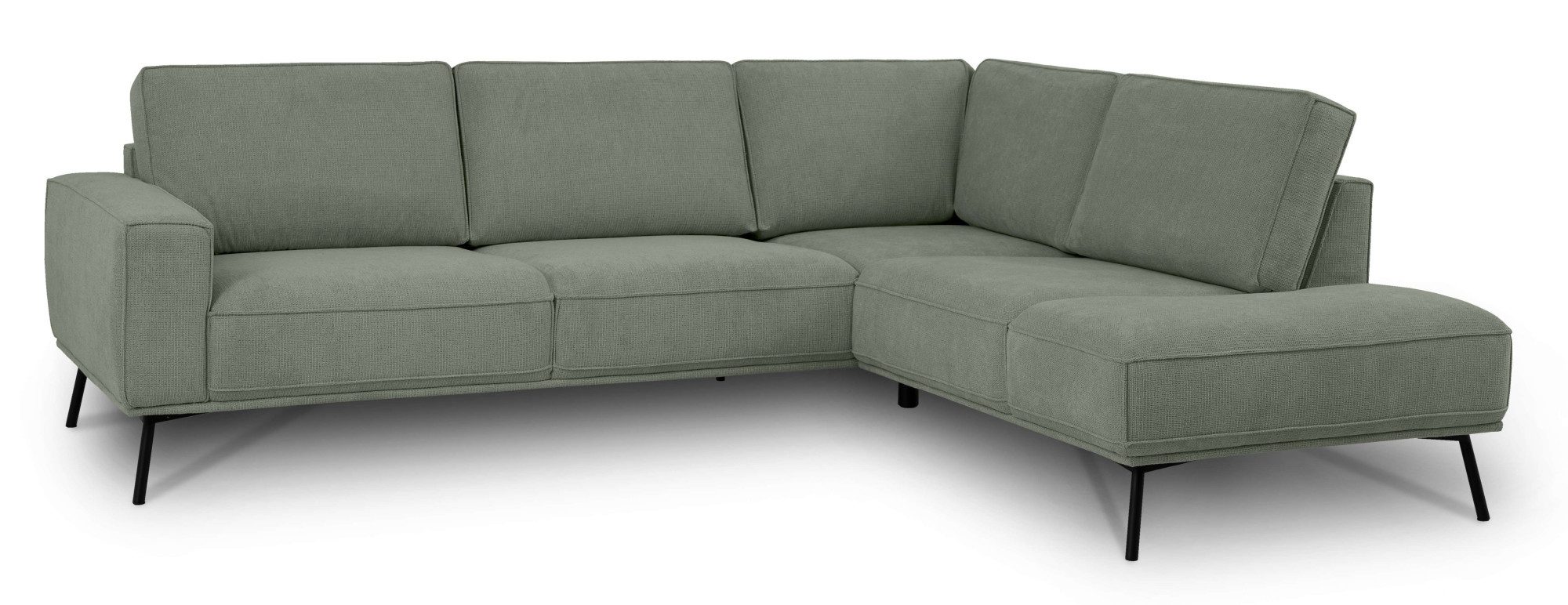 andas Hoekbank Vosby Breedte 260 cm, chenille, met decoratieve kedernaad