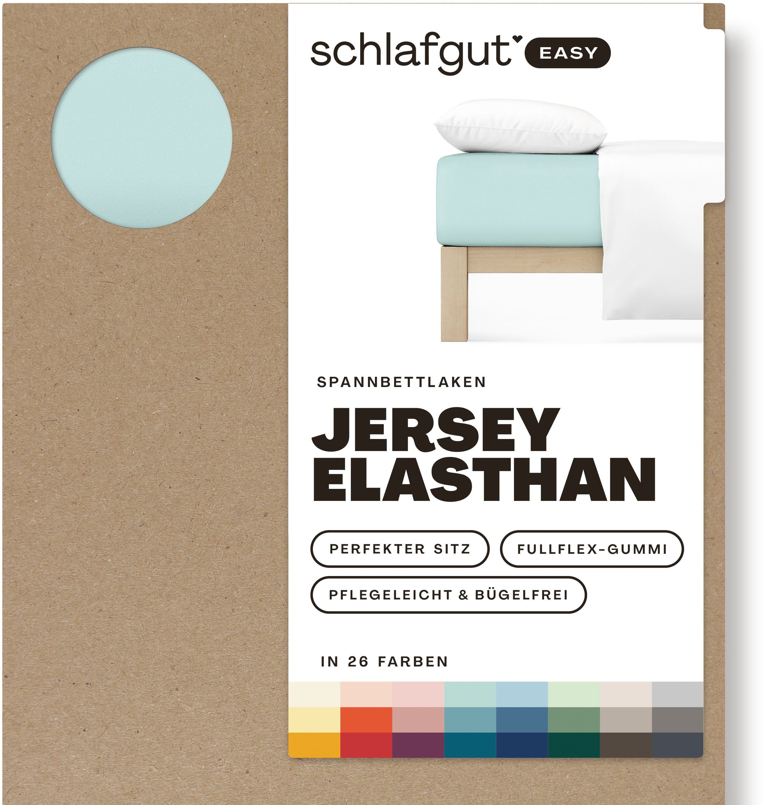 Schlafgut Hoeslaken EASY jersey elastaan MADE IN GREEN by OEKO-TEX® (1 stuk)