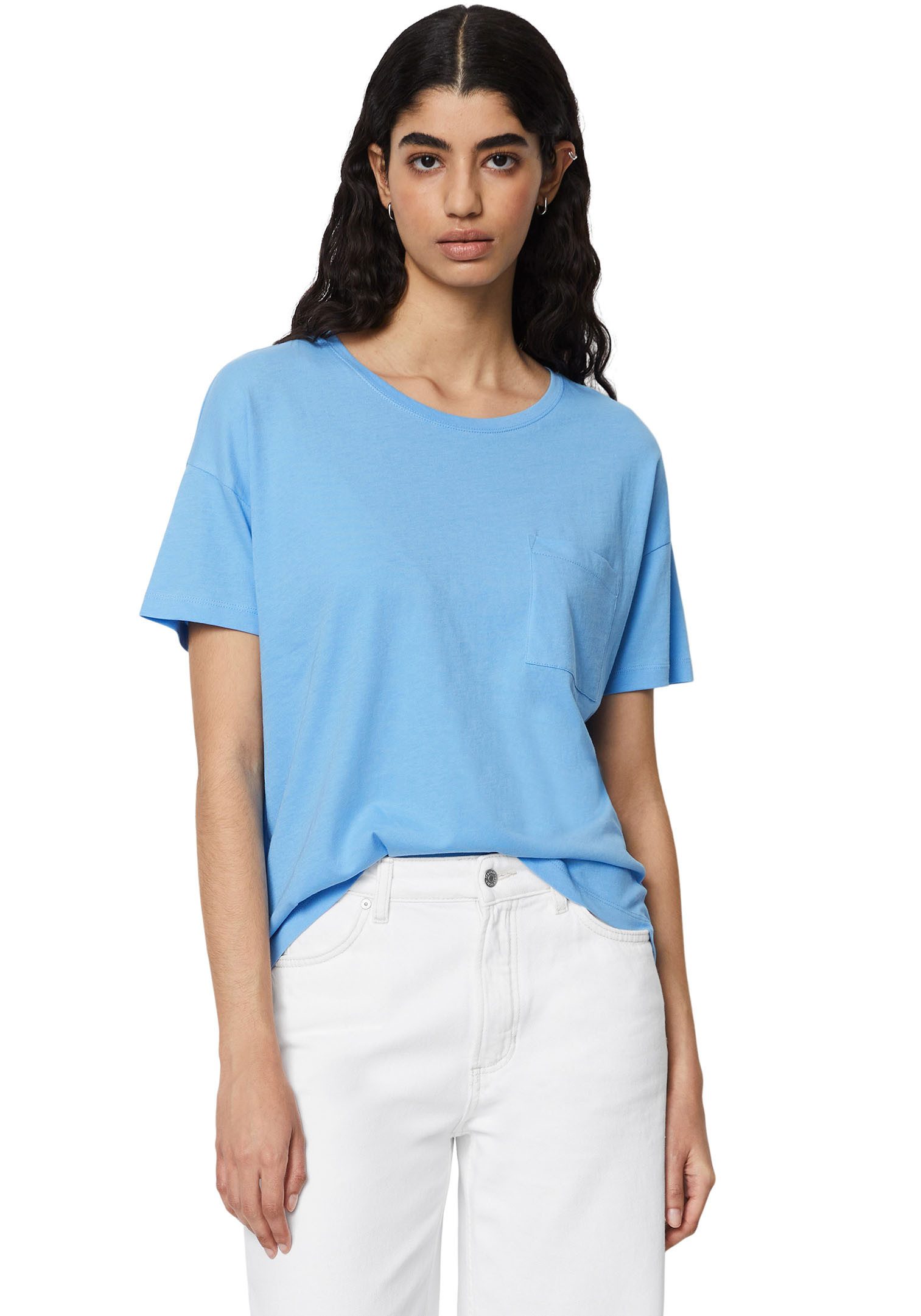 Marc O'Polo DENIM Relaxed fit T-shirt met labeldetail