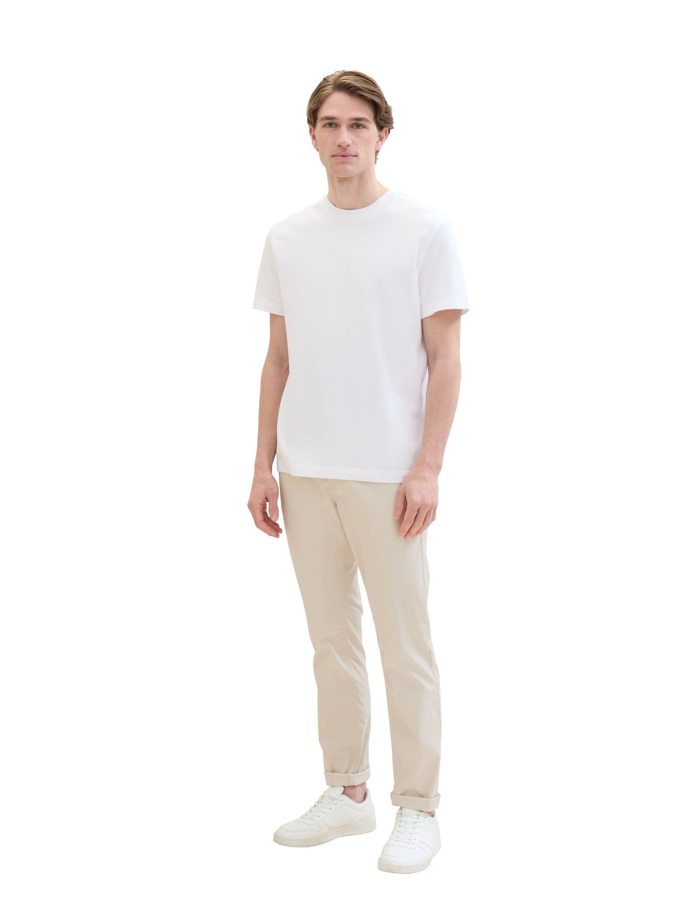 Tom Tailor Five-pocketsbroek met merk-badge op de achterkant