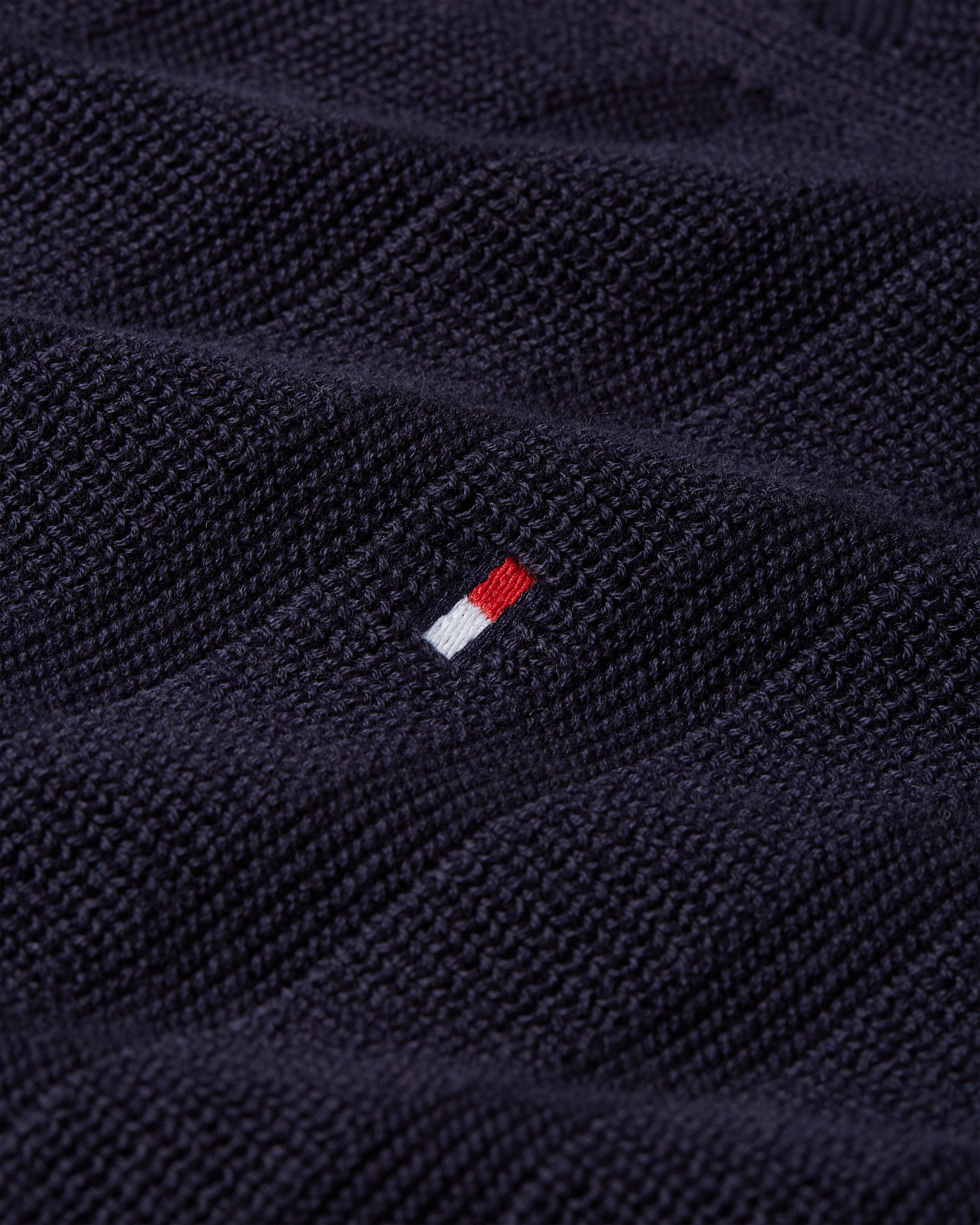 Tommy Hilfiger Trui met ronde hals STRIPE STRUCTURE regular fit, licht oversized schouders