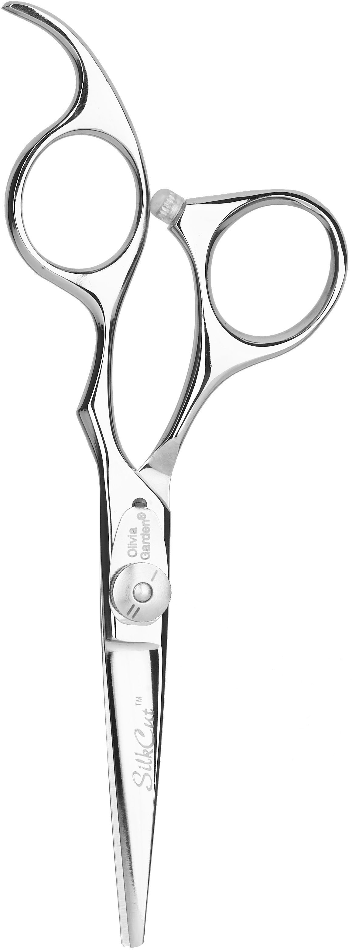 OLIVIA GARDEN Haarschaar SilkCut Kappersschaar 5,0" rechtshandig haarstyling zilver(kleur)