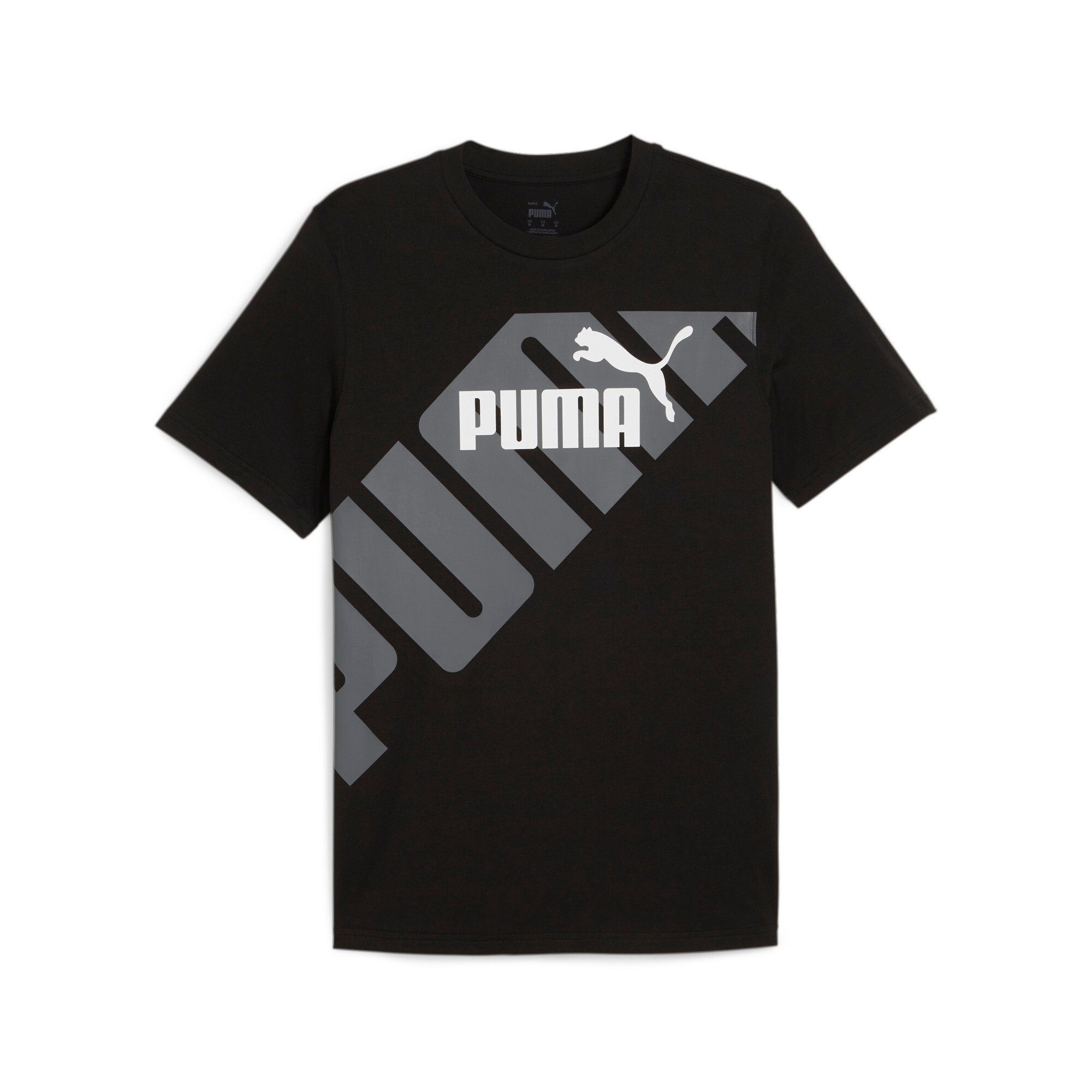 Puma Grafische Tee Zwart T-shirt Black Heren