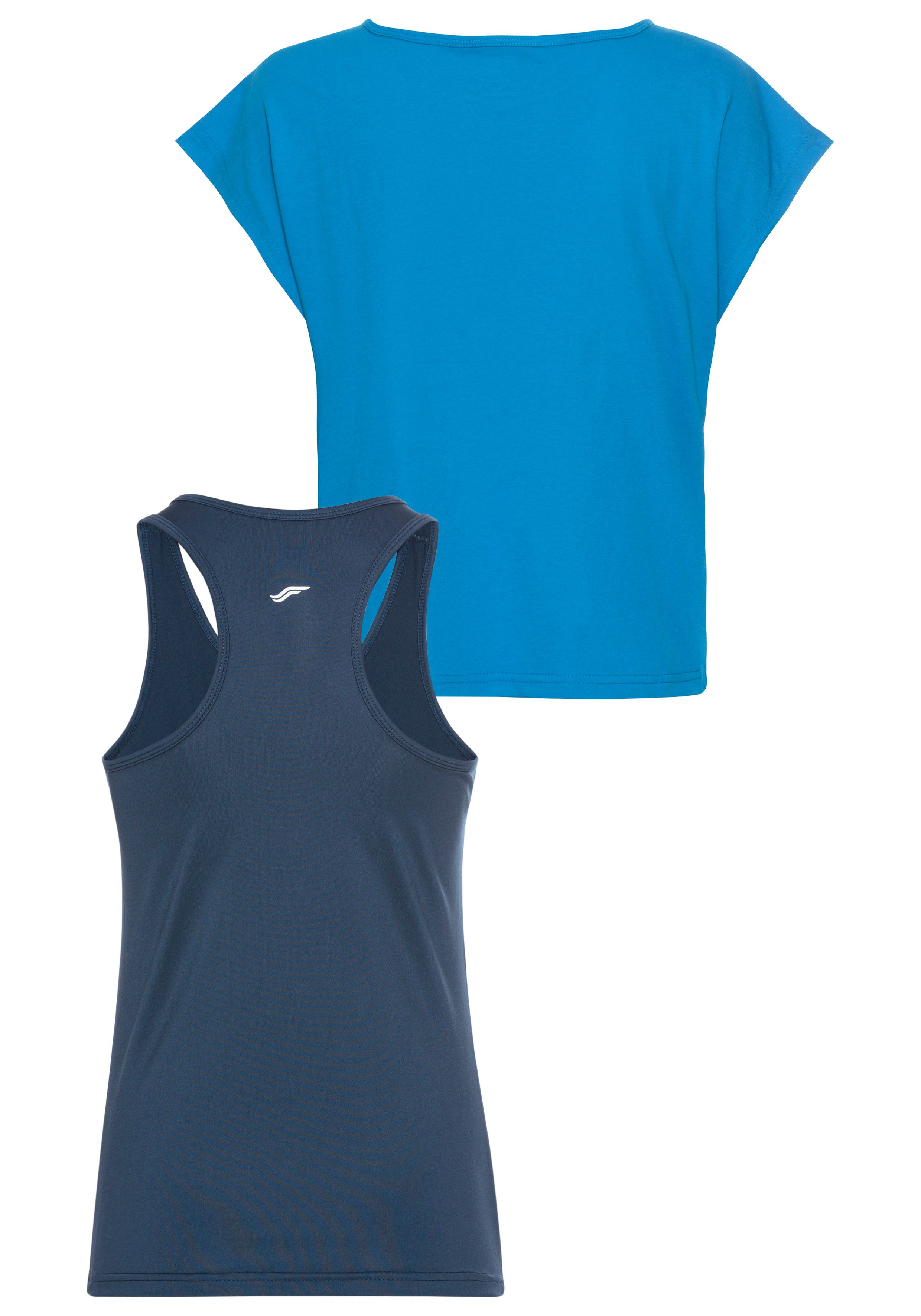 FAYN SPORTS Trainingsshirt 2-delig shirt & top (voordeelset, 2-delig)