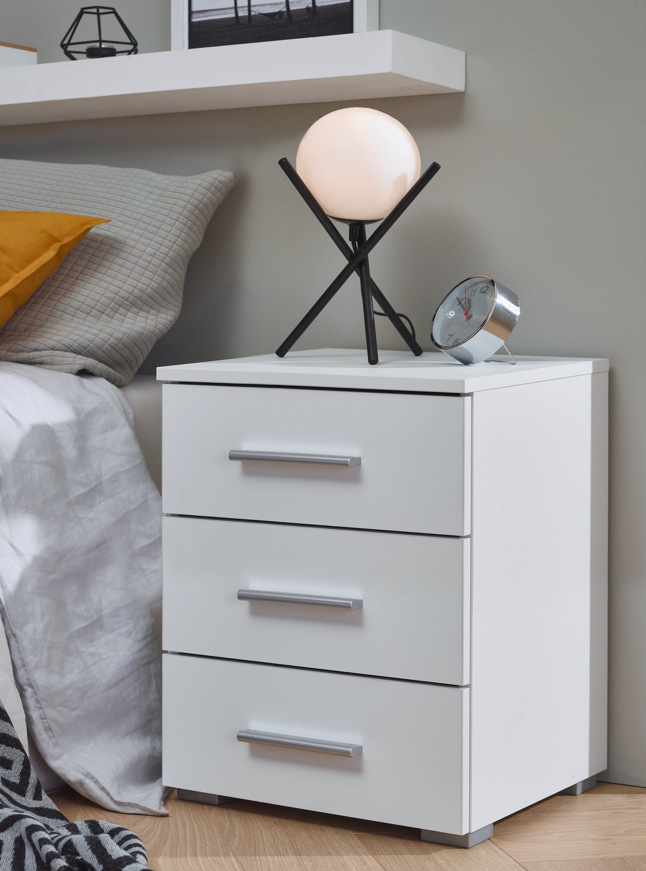 rauch Nachtkastje Base set van 2, optioneel met modern hoogglanzend front (set)