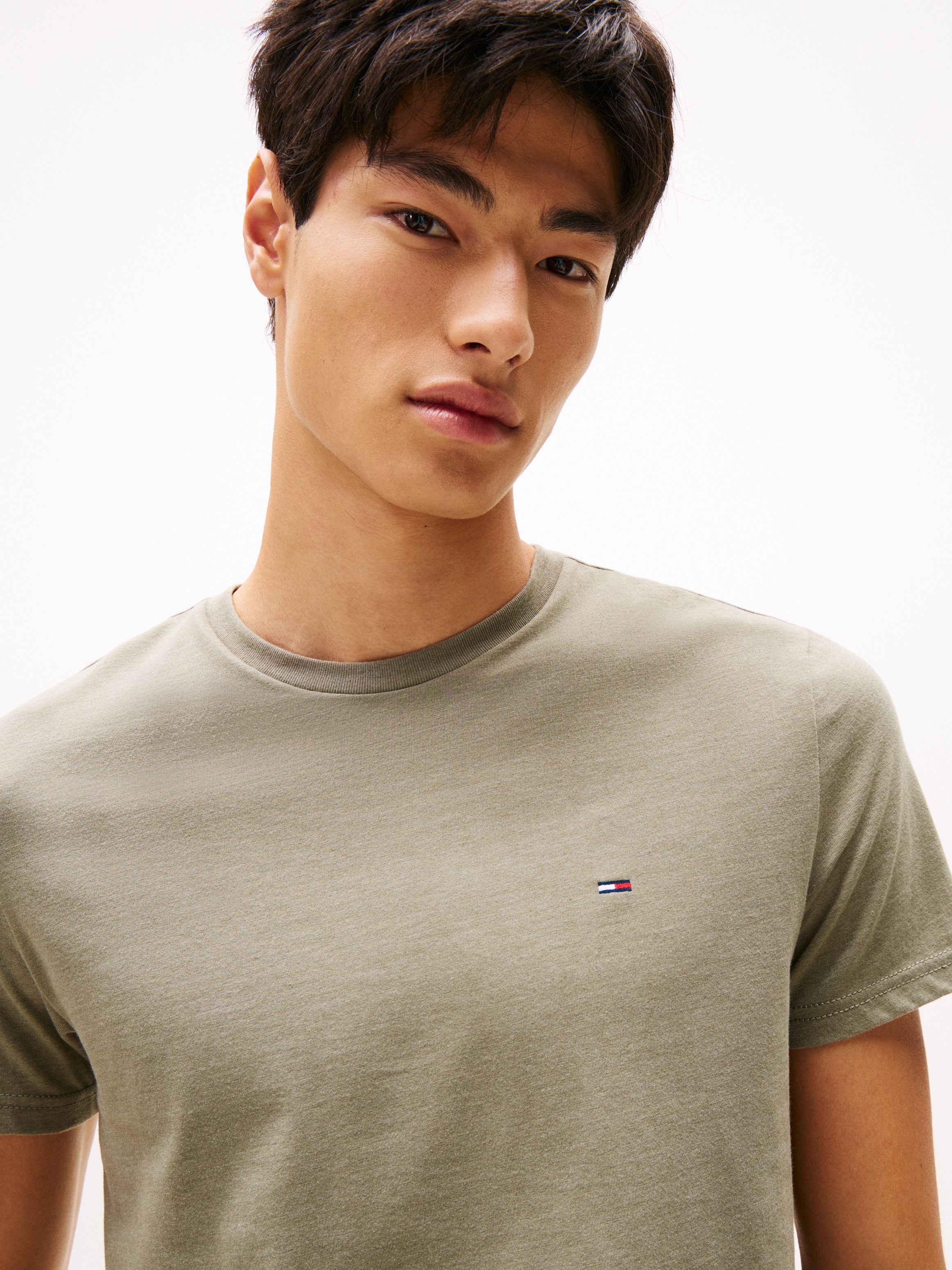 TOMMY JEANS T-shirt TJM XSLIM JASPE HTR TEE EXT