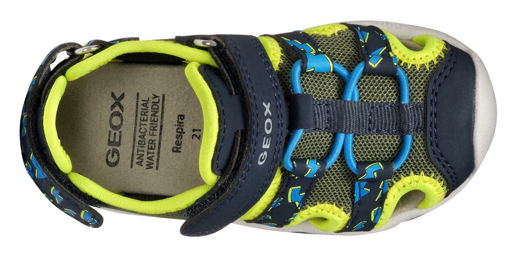 Geox Sandalen B Sandal Multy Boy , babyschoen, zomerschoen, trekking schoen met klittenbandsluiting